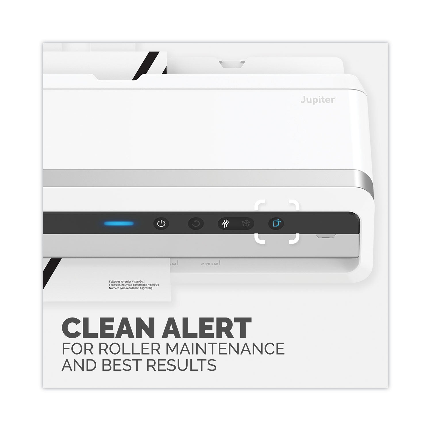 Fellowes® Jupiter 125 Laminator, 6 Rollers, 12.5 Max Document Width, 10 mil Max Document Thickness