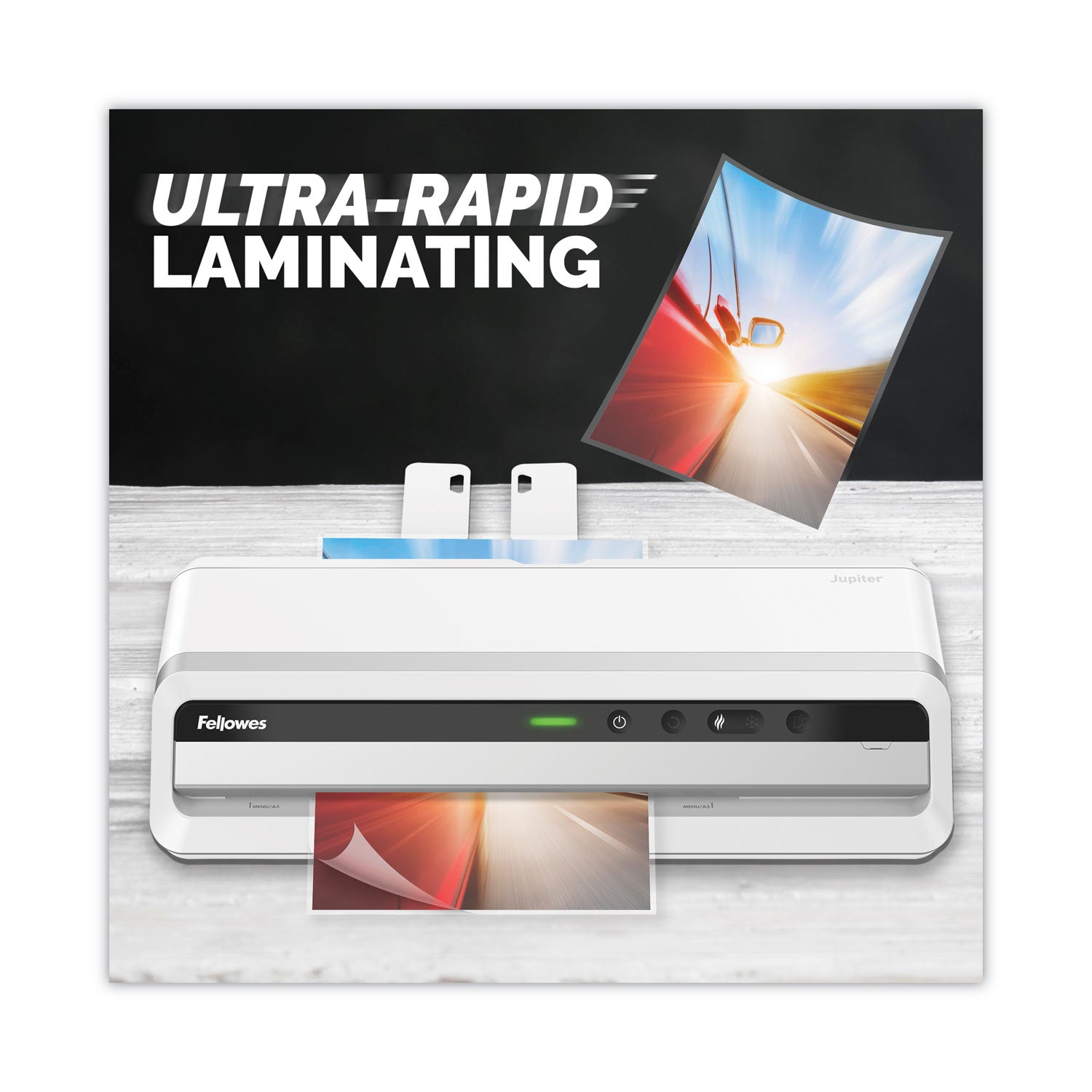 Fellowes® Jupiter 125 Laminator, 6 Rollers, 12.5 Max Document Width, 10 mil Max Document Thickness