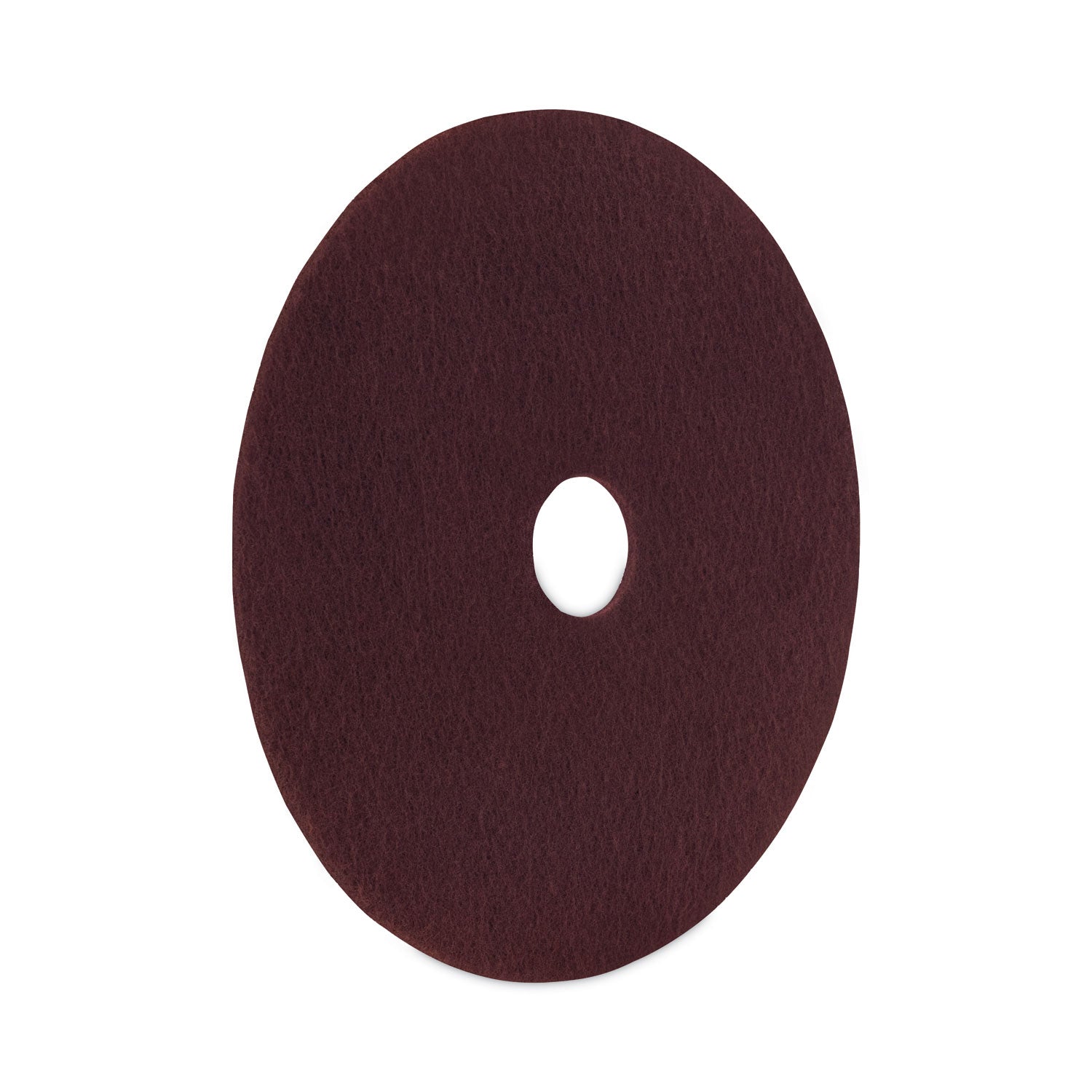 Boardwalk® Deep Scrub Pads, 20" Diameter, Maroon, 10/Carton