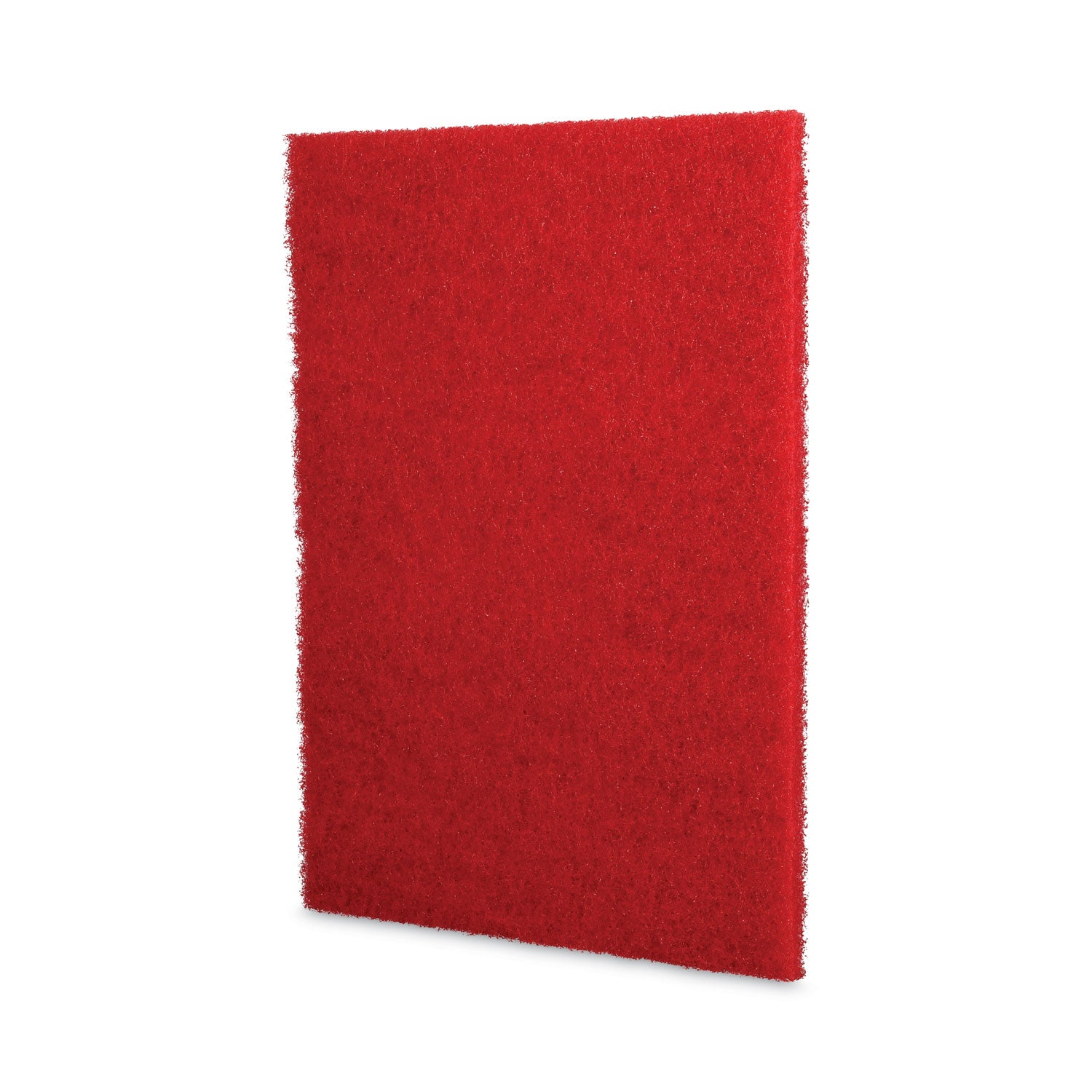 Boardwalk® Buffing Floor Pads, 20 x 14, Red, 10/Carton