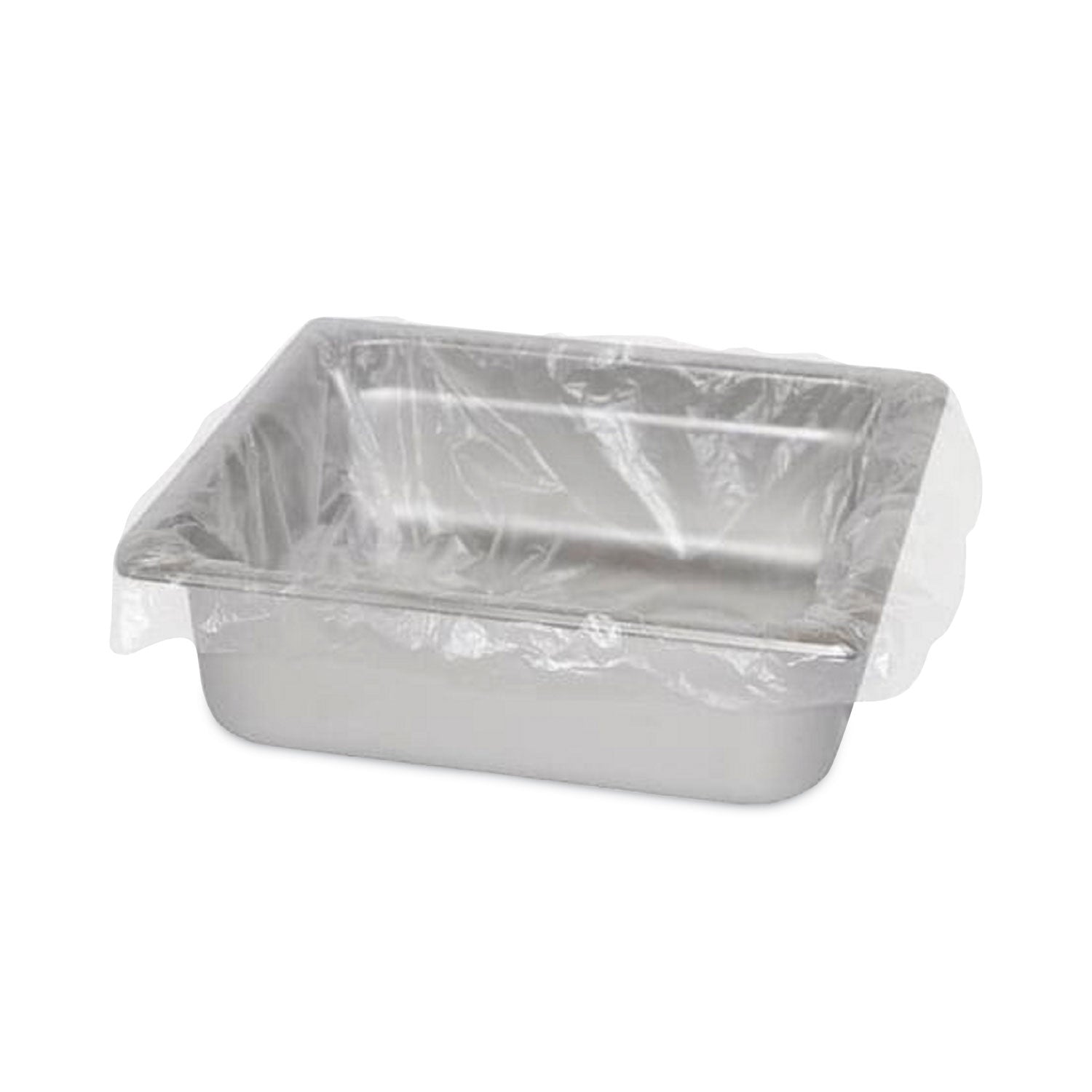 Steam Pan Liners for 1/3-Size Pans, Includes Twist-Ties, 18" x 14", Clear, 250/Carton