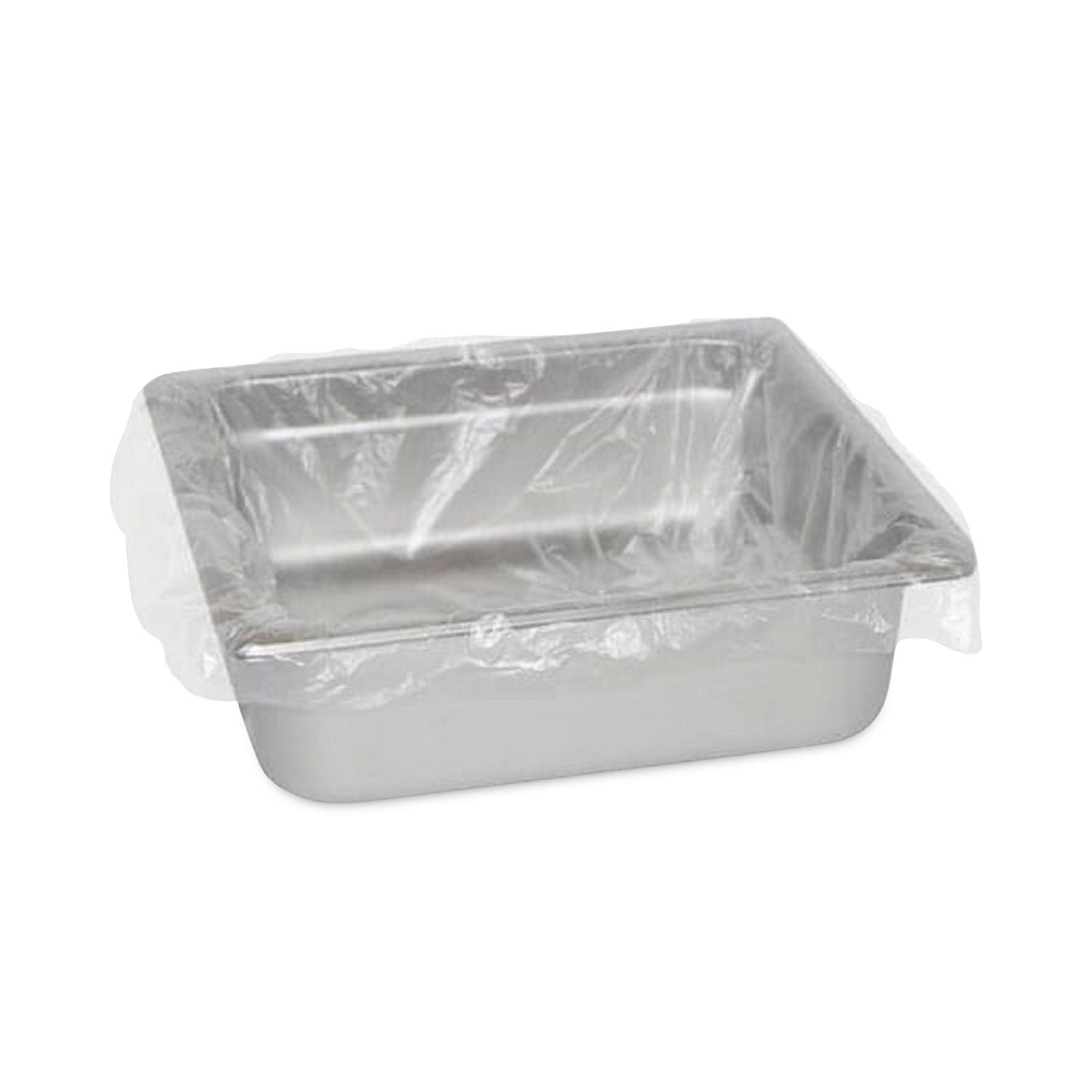 AmerCareRoyal® Steam Pan Liners for 1/3-Size Pans, Includes Twist-Ties, 18" x 14", Clear, 250/Carton