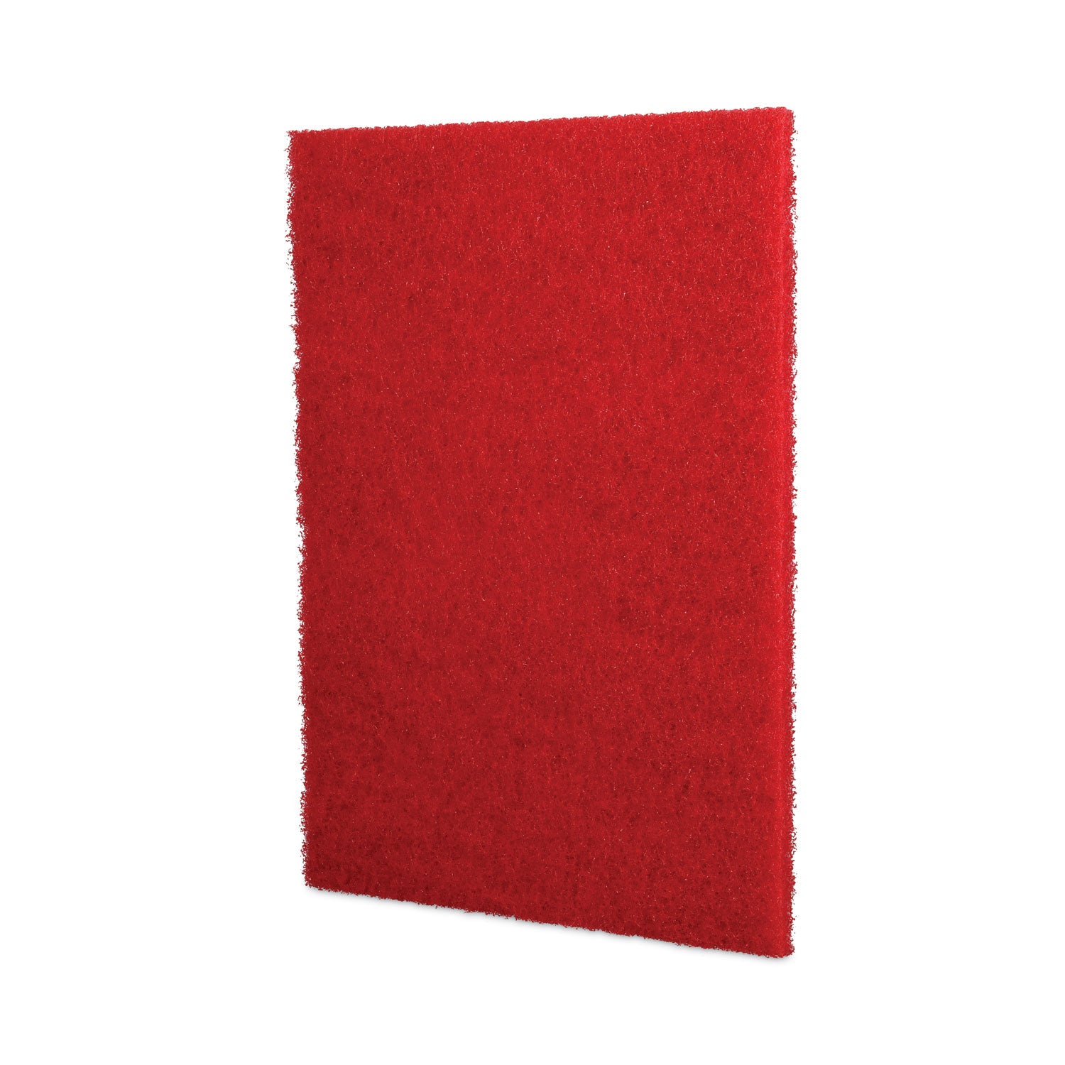 Boardwalk® Buffing Floor Pads, 28 x 14, Red, 10/Carton