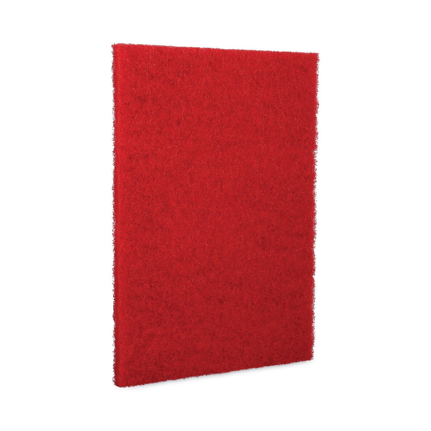 Boardwalk® Buffing Floor Pads, 28 x 14, Red, 10/Carton