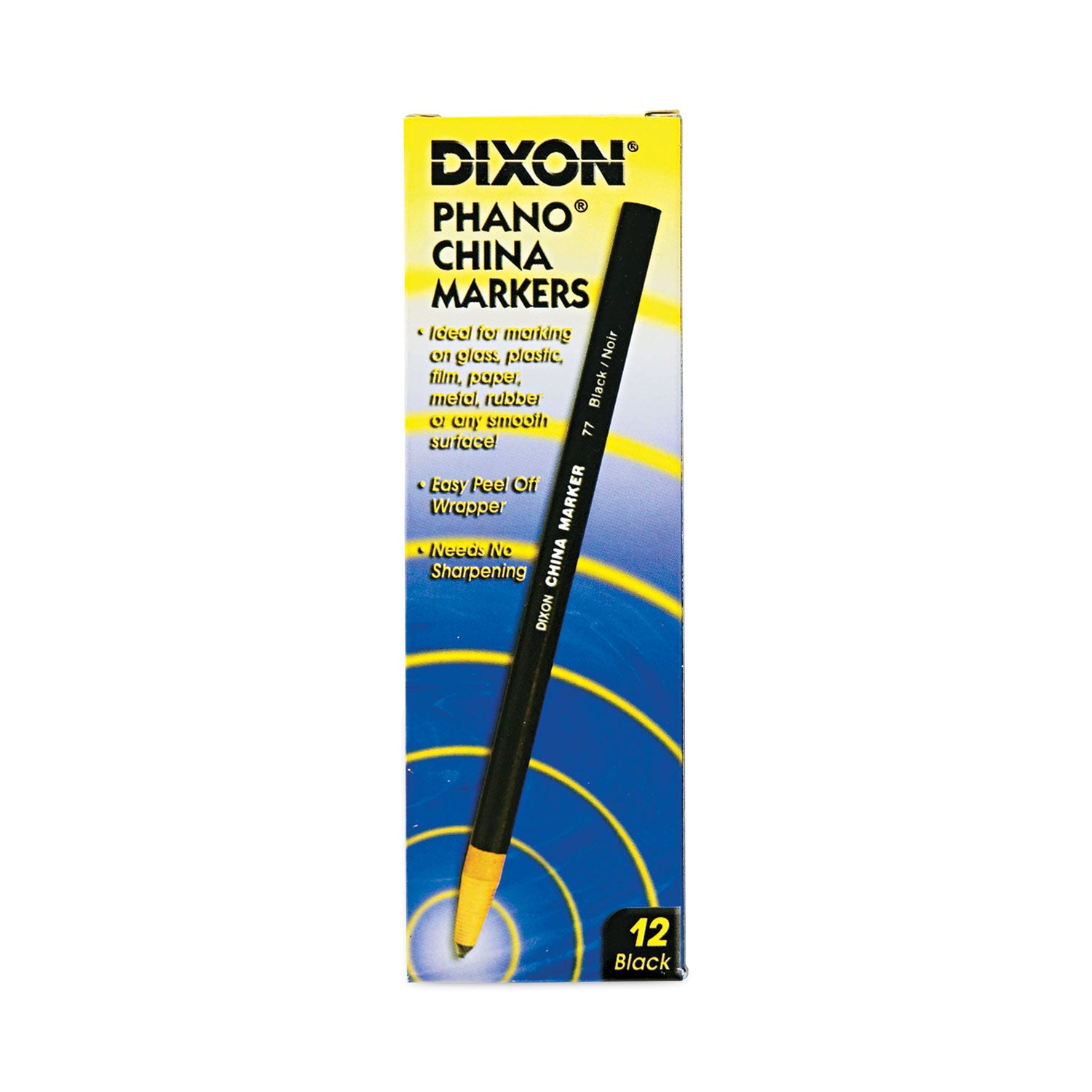 Dixon® China Marker, Black, Dozen