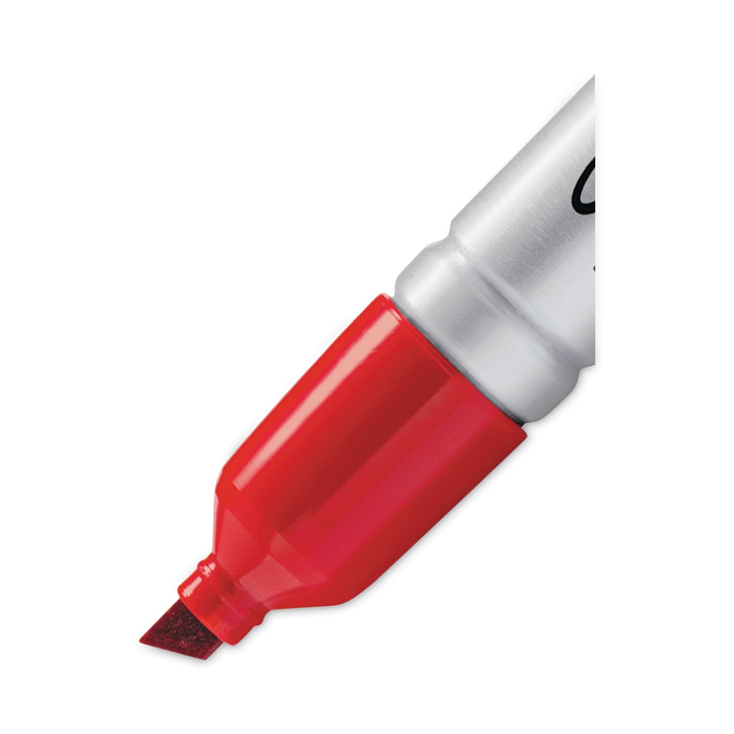 Sharpie® King Size Permanent Marker, Broad Chisel Tip, Red, Dozen