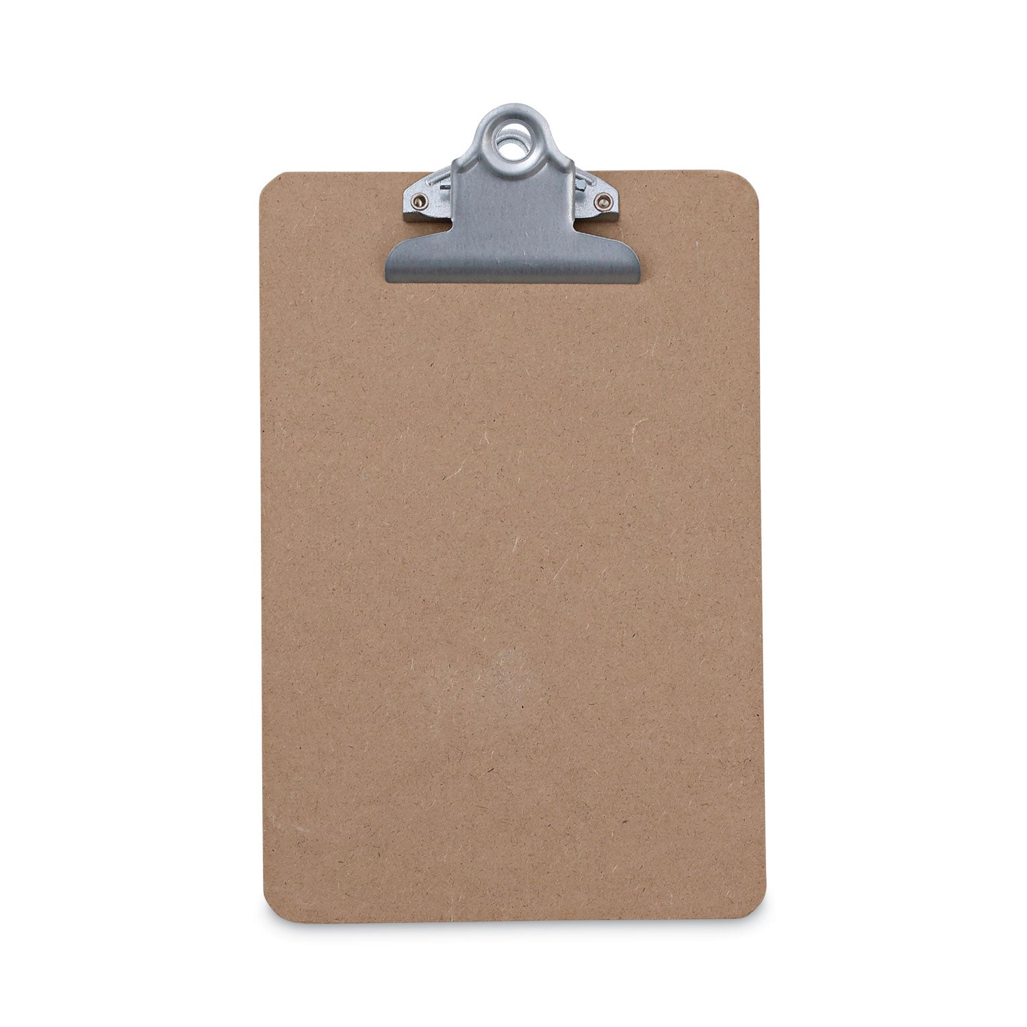 Hardboard Clipboard, 0.75" Clip Capacity, Holds 5 x 8 Sheets, Brown, 3/Pack