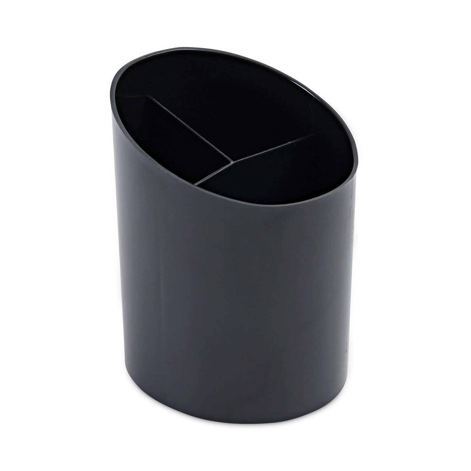 Universal® Recycled Big Pencil Cup, Plastic, 4.38" Diameter x 5.63"h, Black