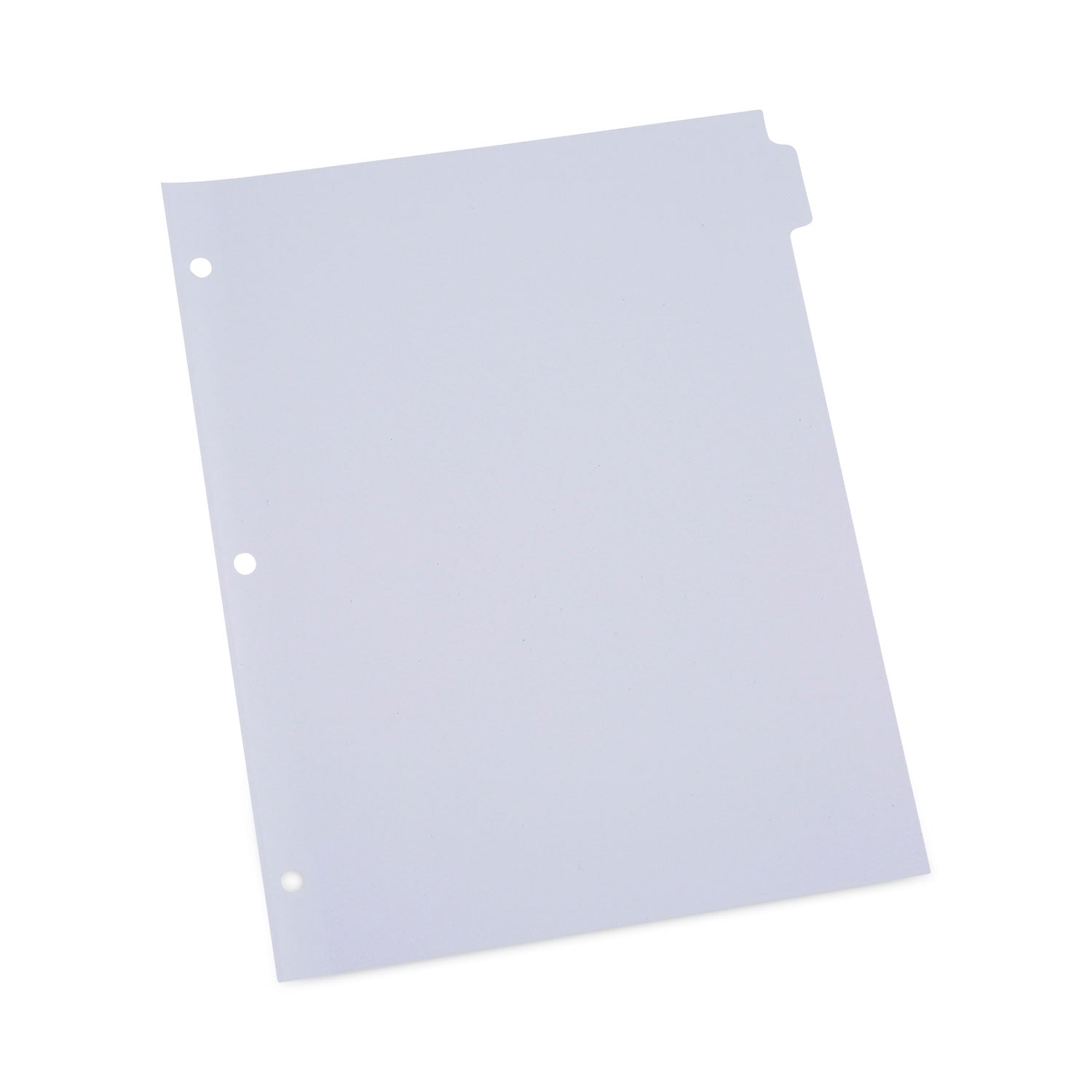 Self-Tab Index Dividers, 8-Tab, 11 x 8.5, White, 24 Sets