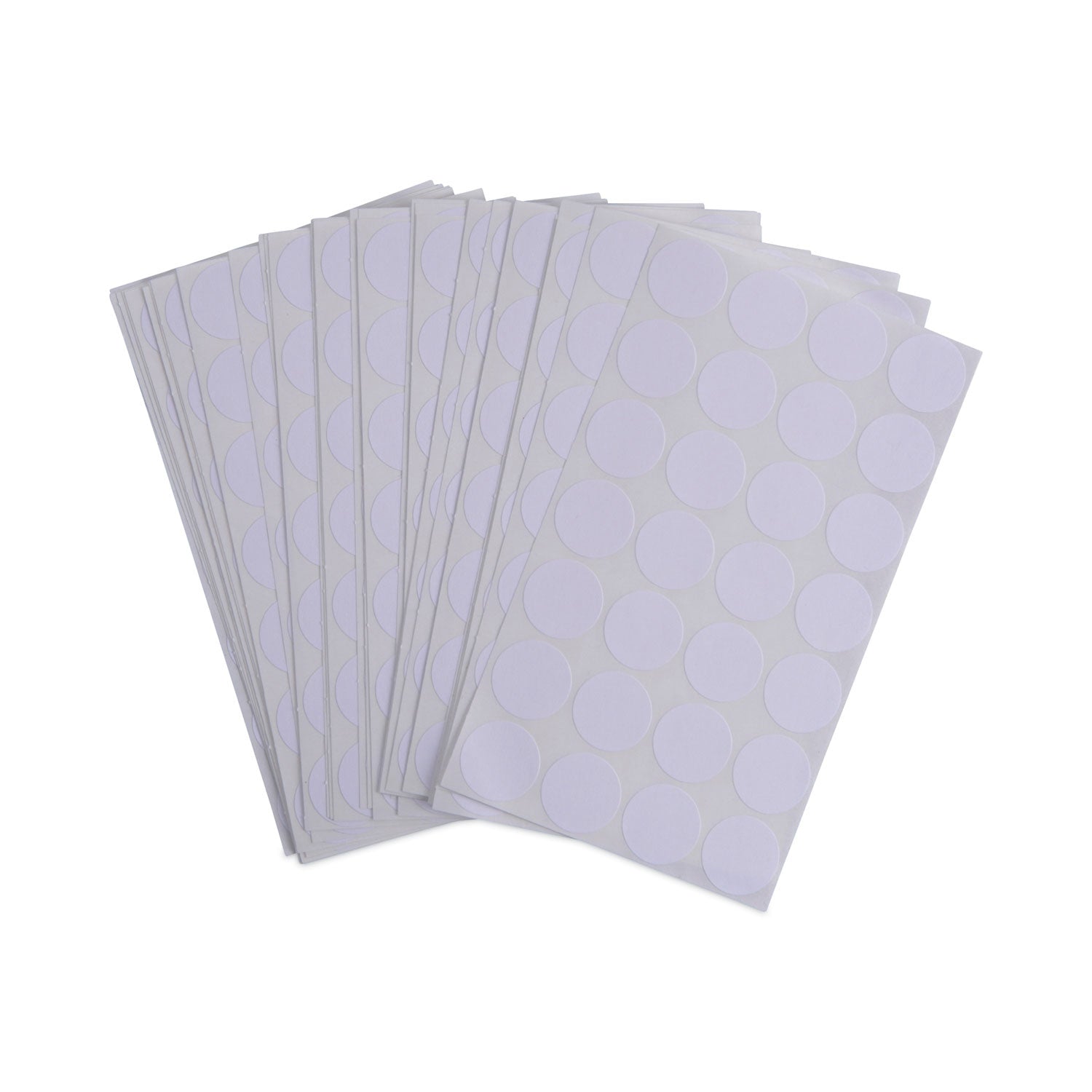 Universal® Self-Adhesive Removable Color-Coding Labels, 0.75" dia, White, 28/Sheet, 36 Sheets/Pack