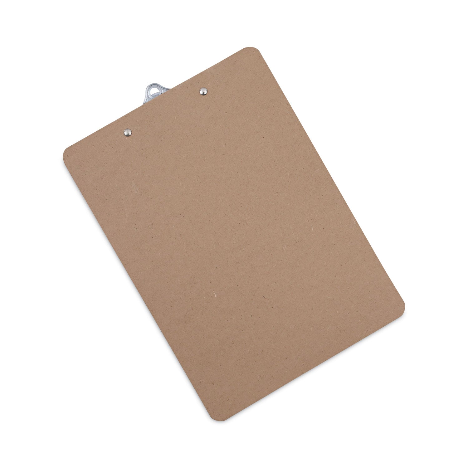 Universal® Hardboard Clipboard, 1.25" Clip Capacity, Holds 8.5 x 11 Sheets, Brown, 3/Pack