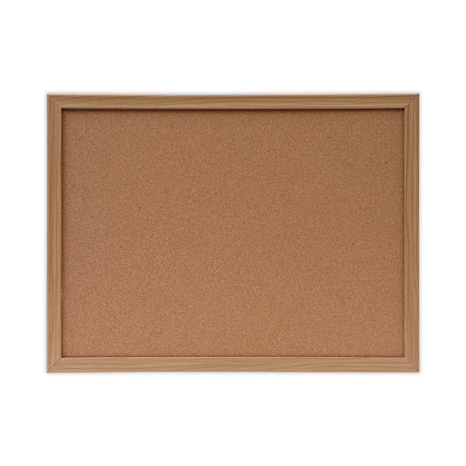 Cork Board with Oak Style Frame, 24 x 18, Tan Surface