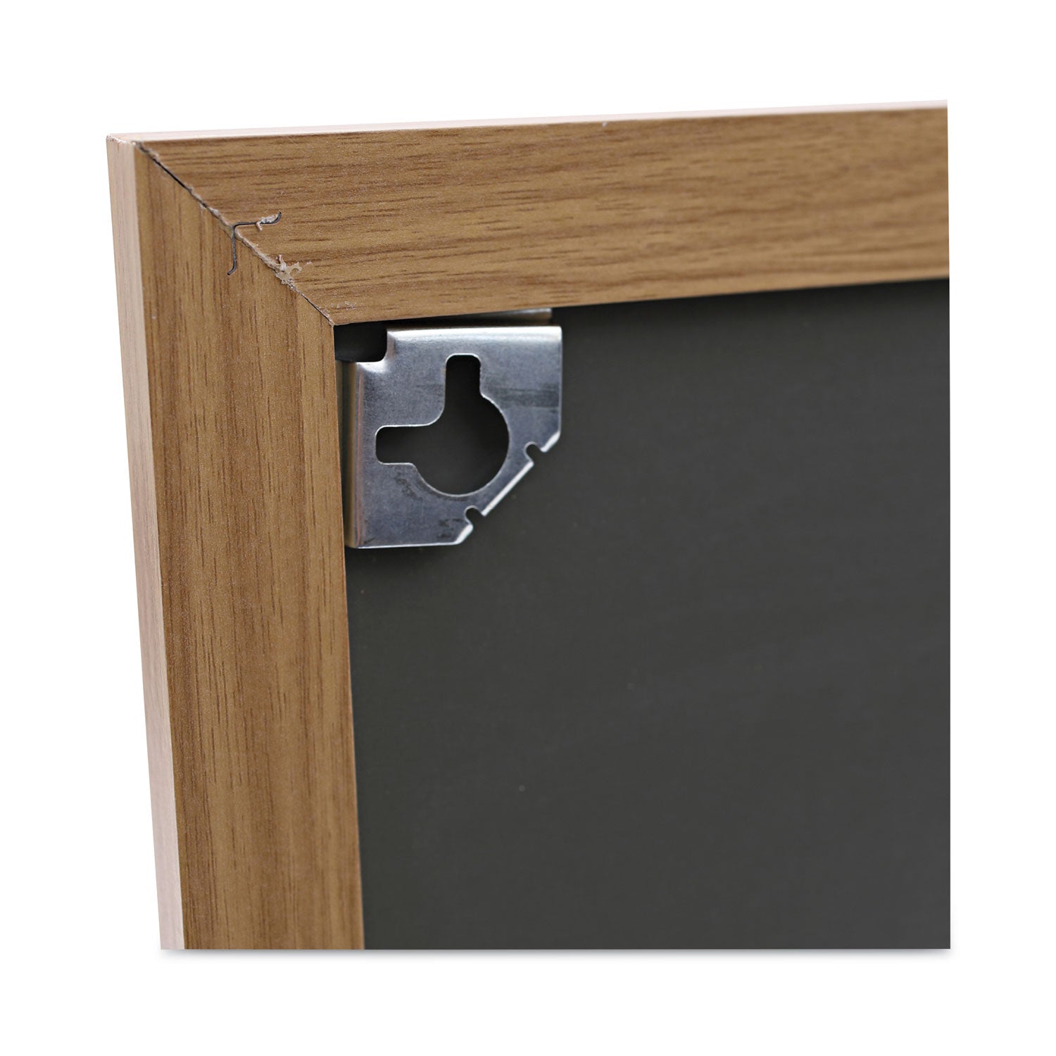 Universal® Cork Board with Oak Style Frame, 24 x 18, Tan Surface