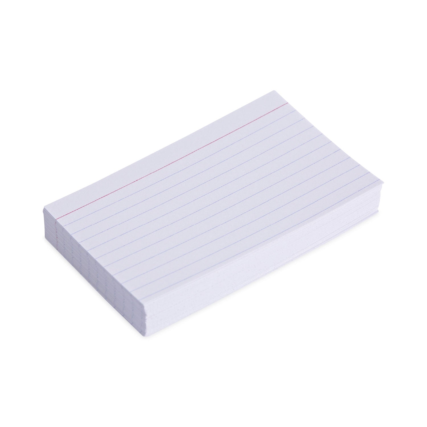 Universal® Ruled Index Cards, 3 x 5, White, 100/Pack