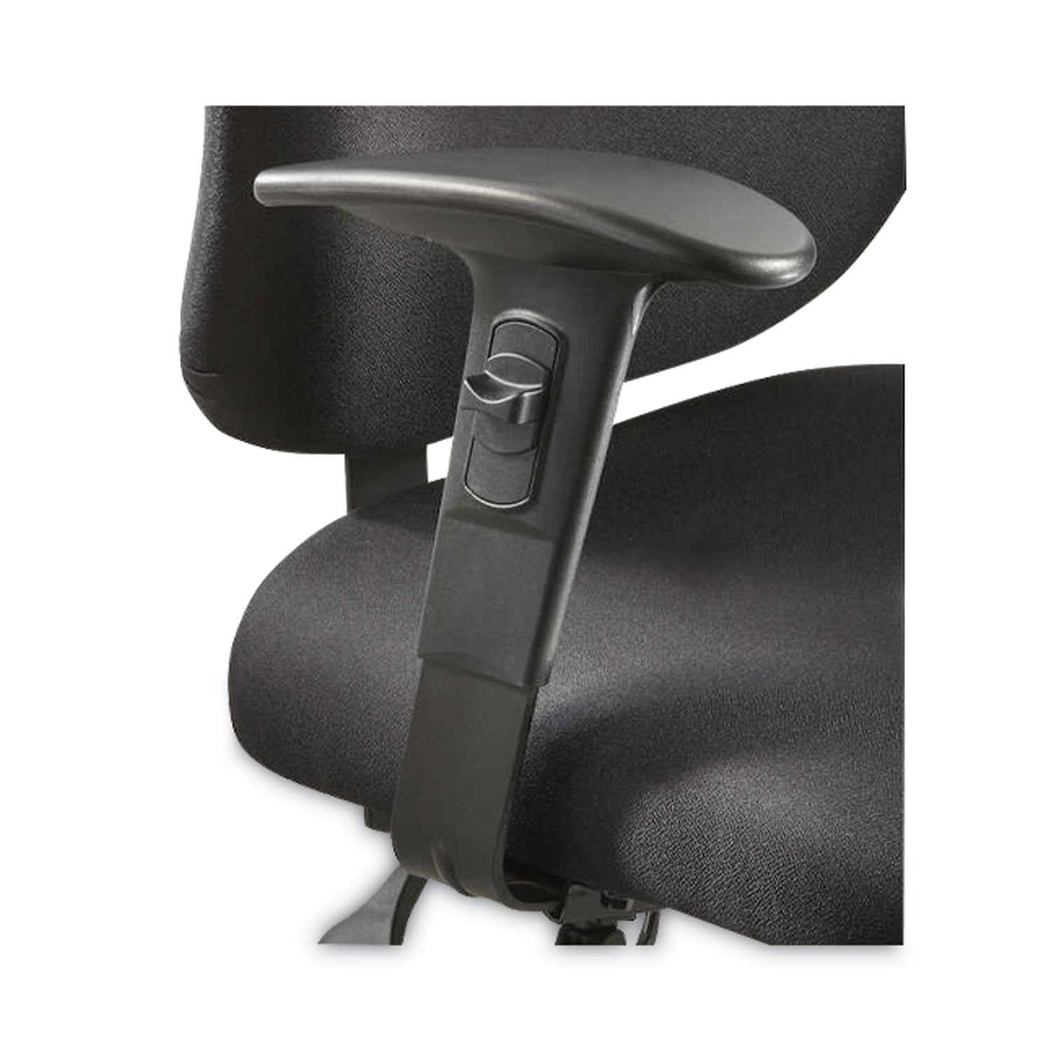 Safco® Alday Intensive-Use Chair, Supports Up to 500 lb, 17.5" to 20" Seat Height, Black