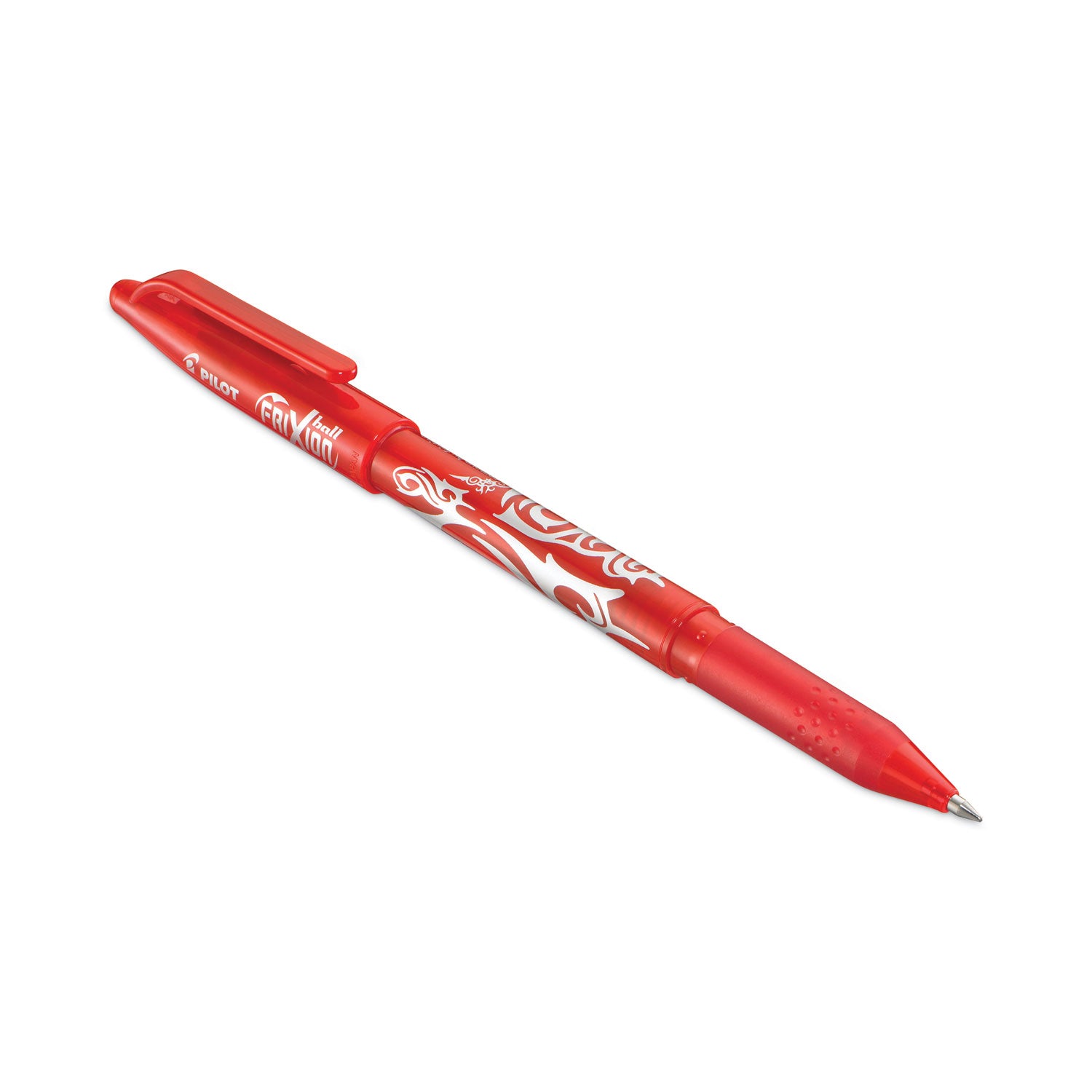 Pilot® FriXion Ball Erasable Gel Pen, Stick, Fine 0.7 mm, Red Ink, Red Barrel