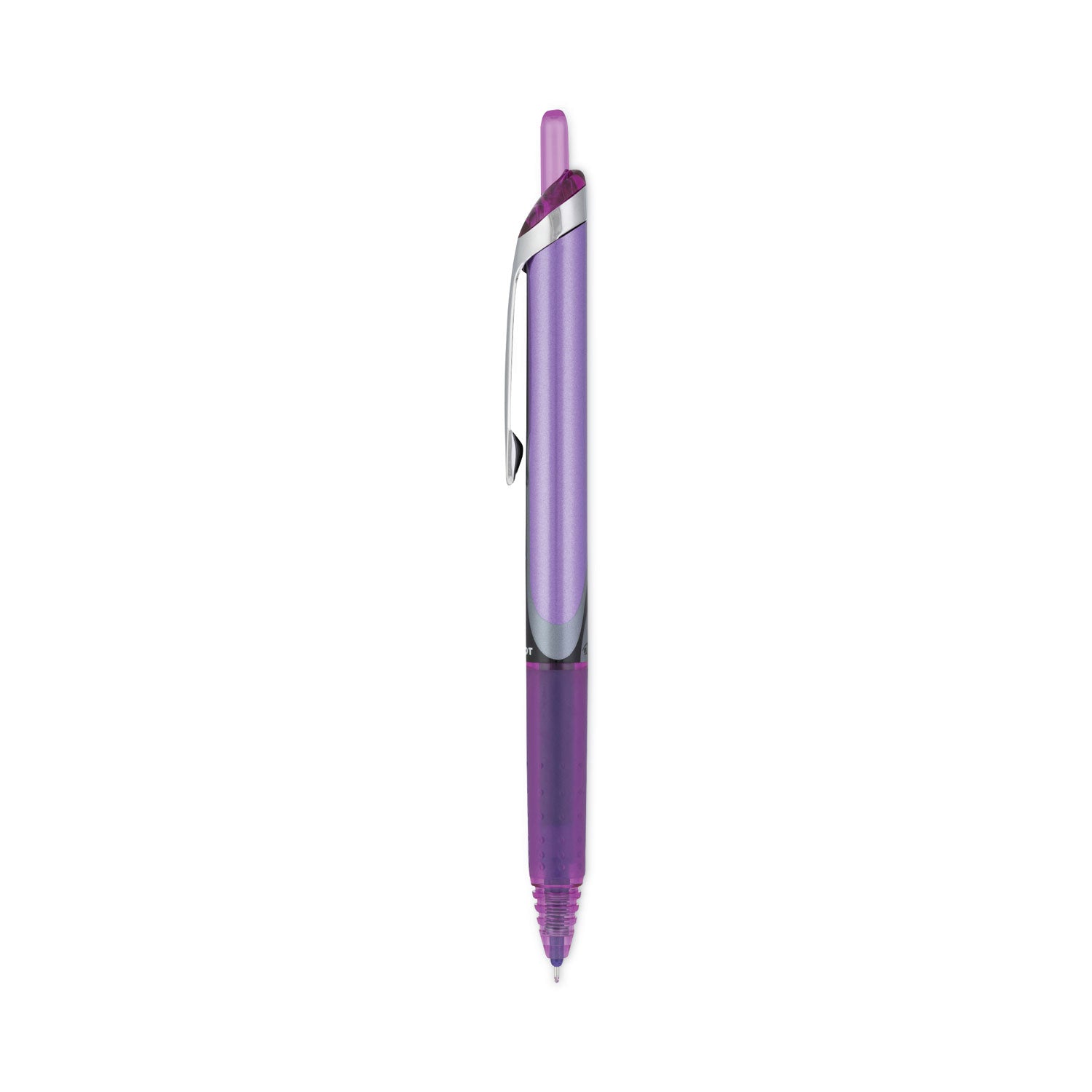 Pilot® Precise V5RT Roller Ball Pen, Retractable, Extra-Fine 0.5 mm, Purple Ink, Purple Barrel