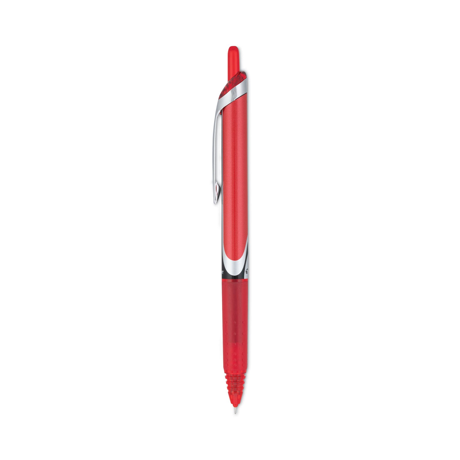 Pilot® Precise V5RT Roller Ball Pen, Retractable, Extra-Fine 0.5 mm, Red Ink, Red Barrel