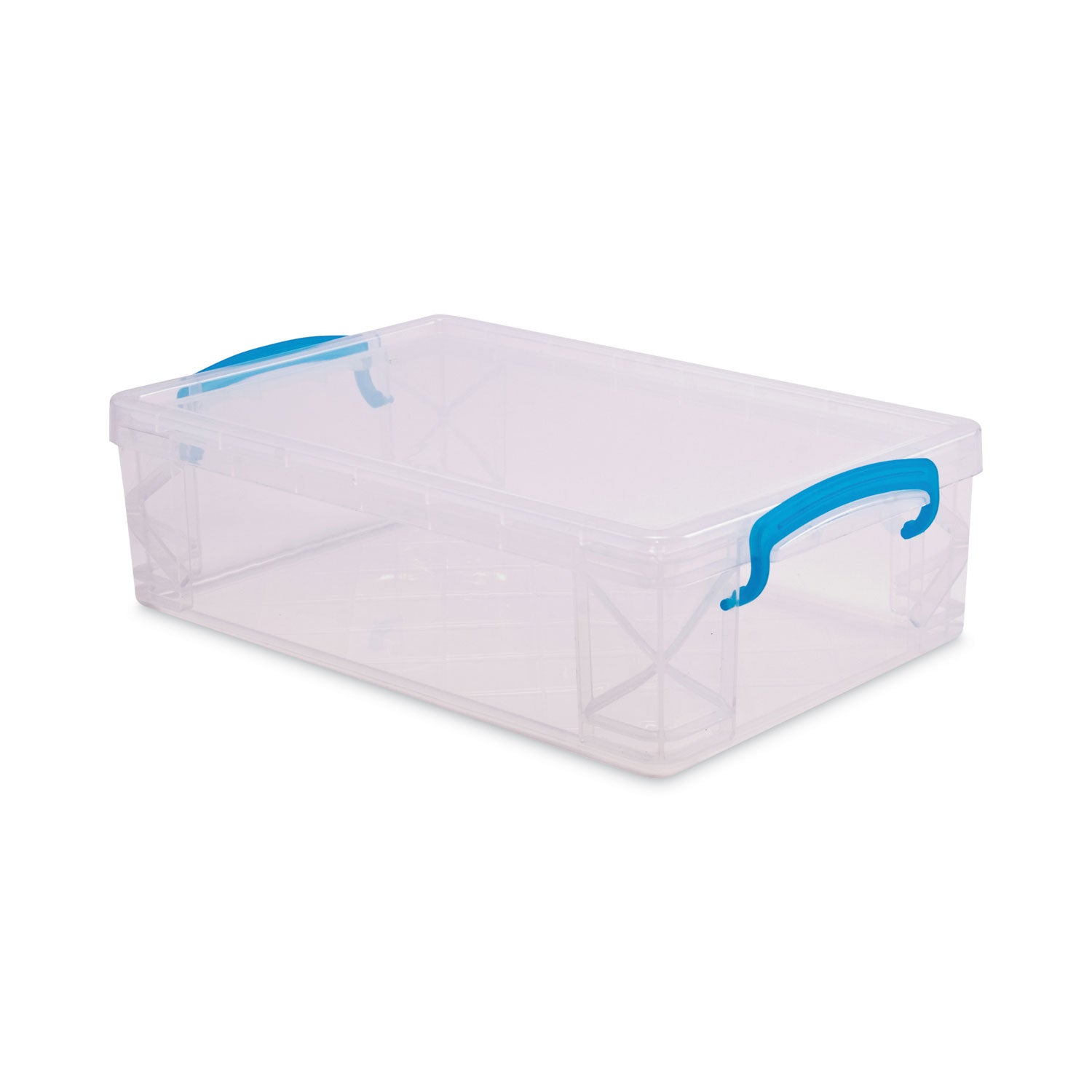 Super Stacker Large Pencil Box, Plastic, 9 x 5.5 x 2.62, Clear