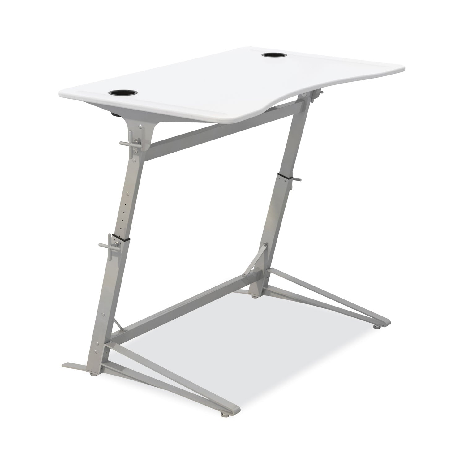 Safco® Verve Standing Desk, 47.25" x 31.75" x 36" to 42", White