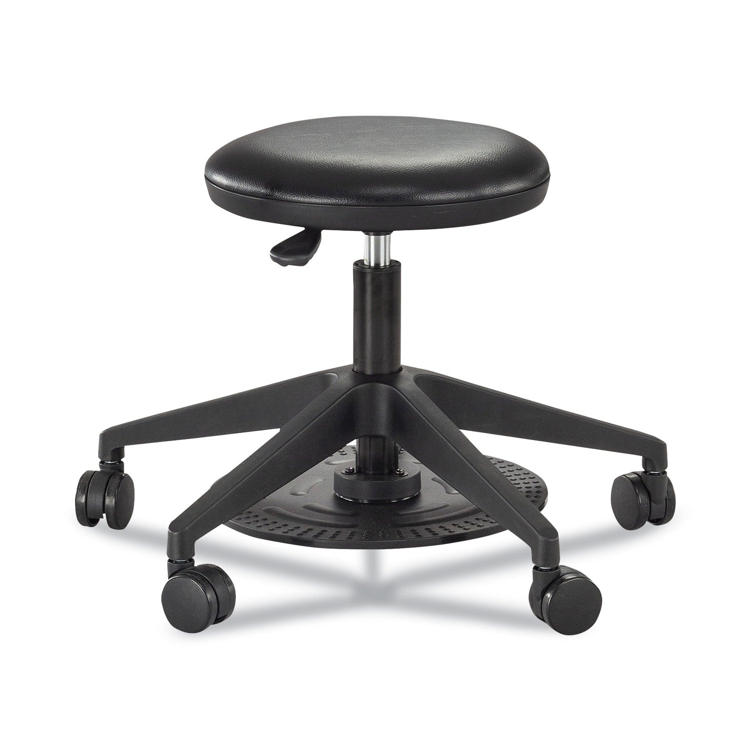 Safco® Lab Stool, Backless, Supports Up to 250 lb, 19.25" to 24.25" Seat Height, Black