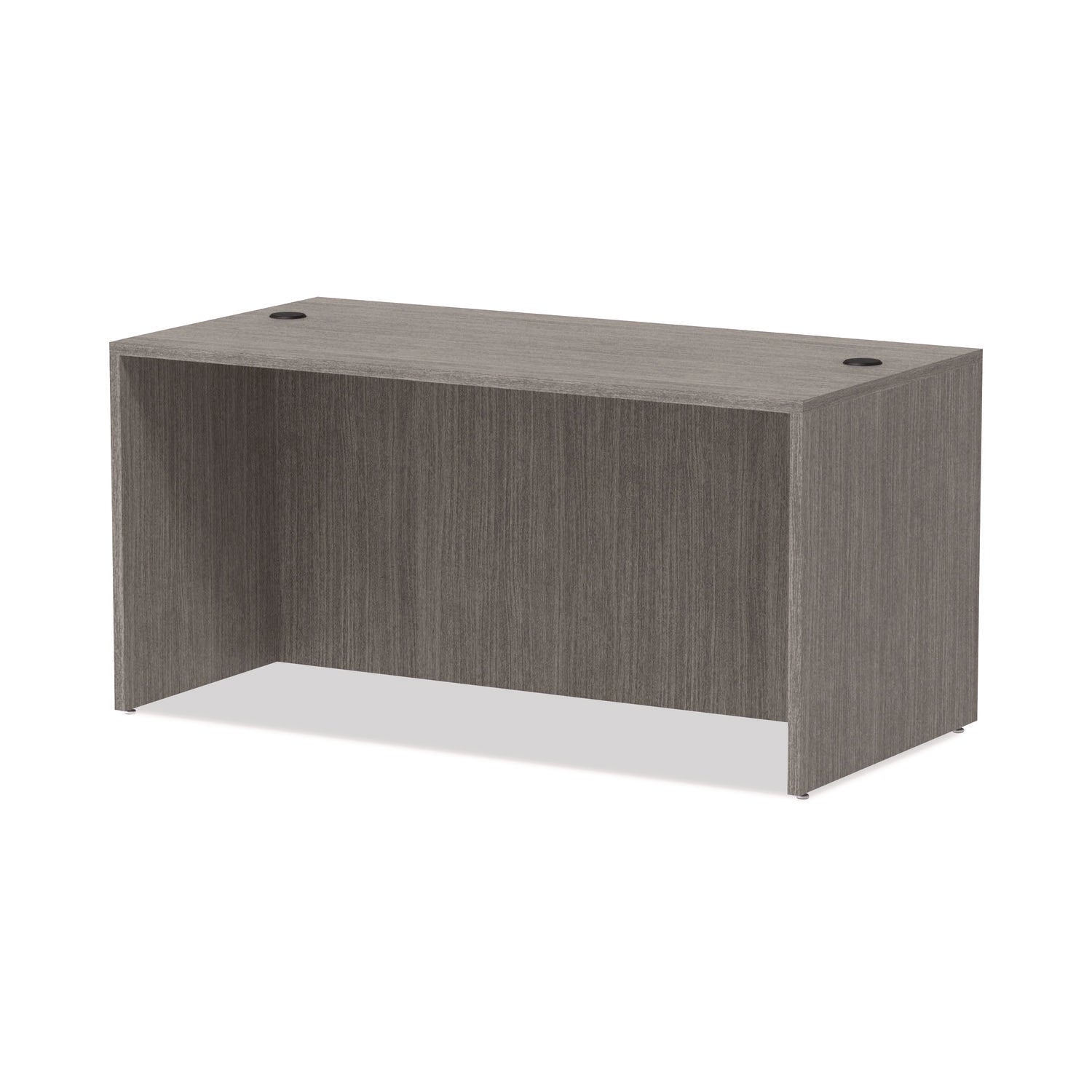 Alera® Alera Valencia Series Straight Front Desk Shell, 59.13" x 29.5" x 29.63", Gray