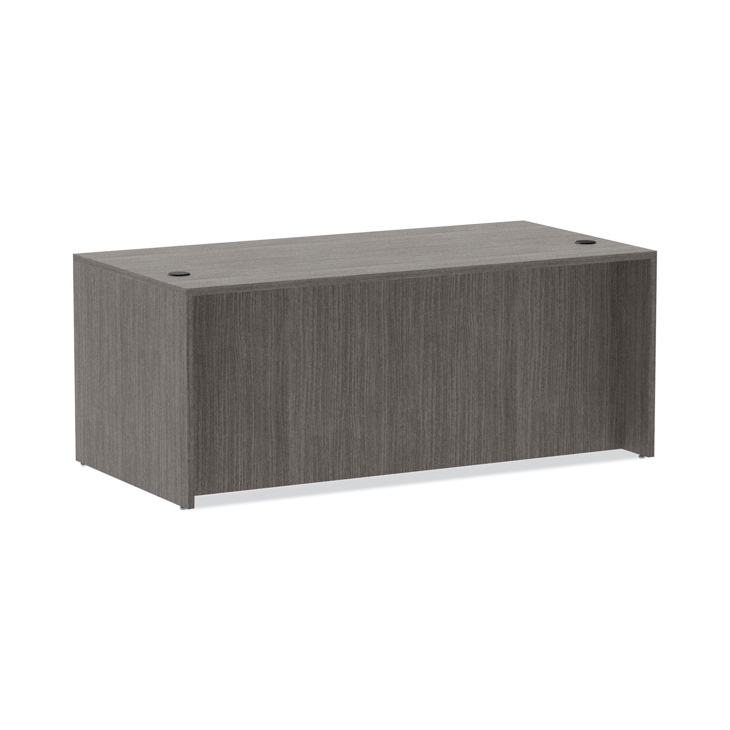 Alera® Alera Valencia Series Straight Front Desk Shell, 71" x 35.5" x 29.63", Gray