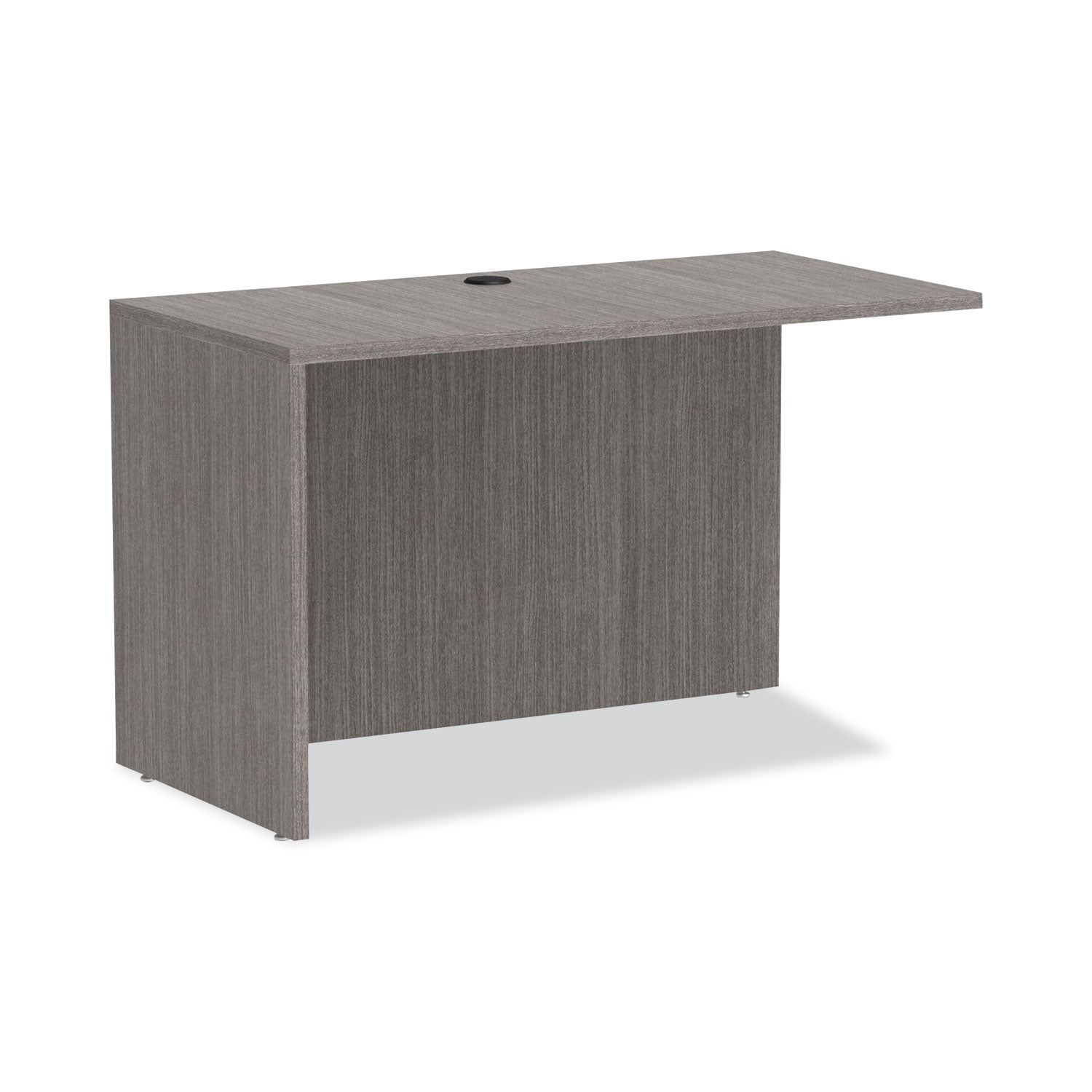 Alera Valencia Series Reversible Return/Bridge Shell, 47.25w x 23.63d x 29.5h, Gray