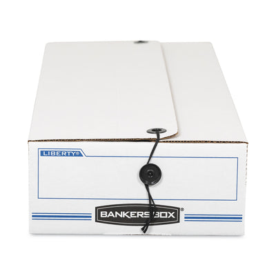 LIBERTY Check and Form Boxes, 6.25" x 24" x 4.5", White/Blue, 12/Carton Flipcost Flipcost