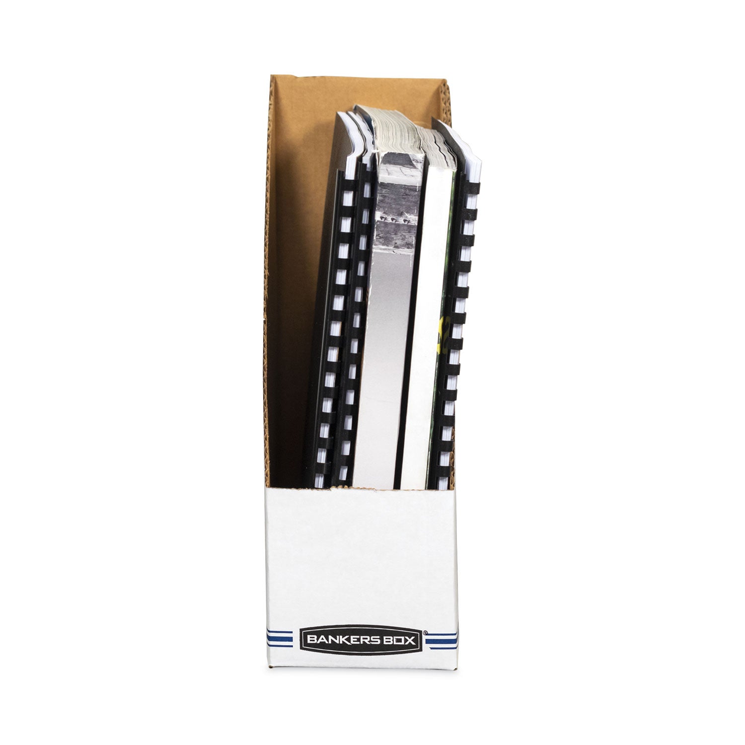 Bankers Box® Stor/File Corrugated Magazine File, 4 x 9.25 x 11.75, White, 12/Carton