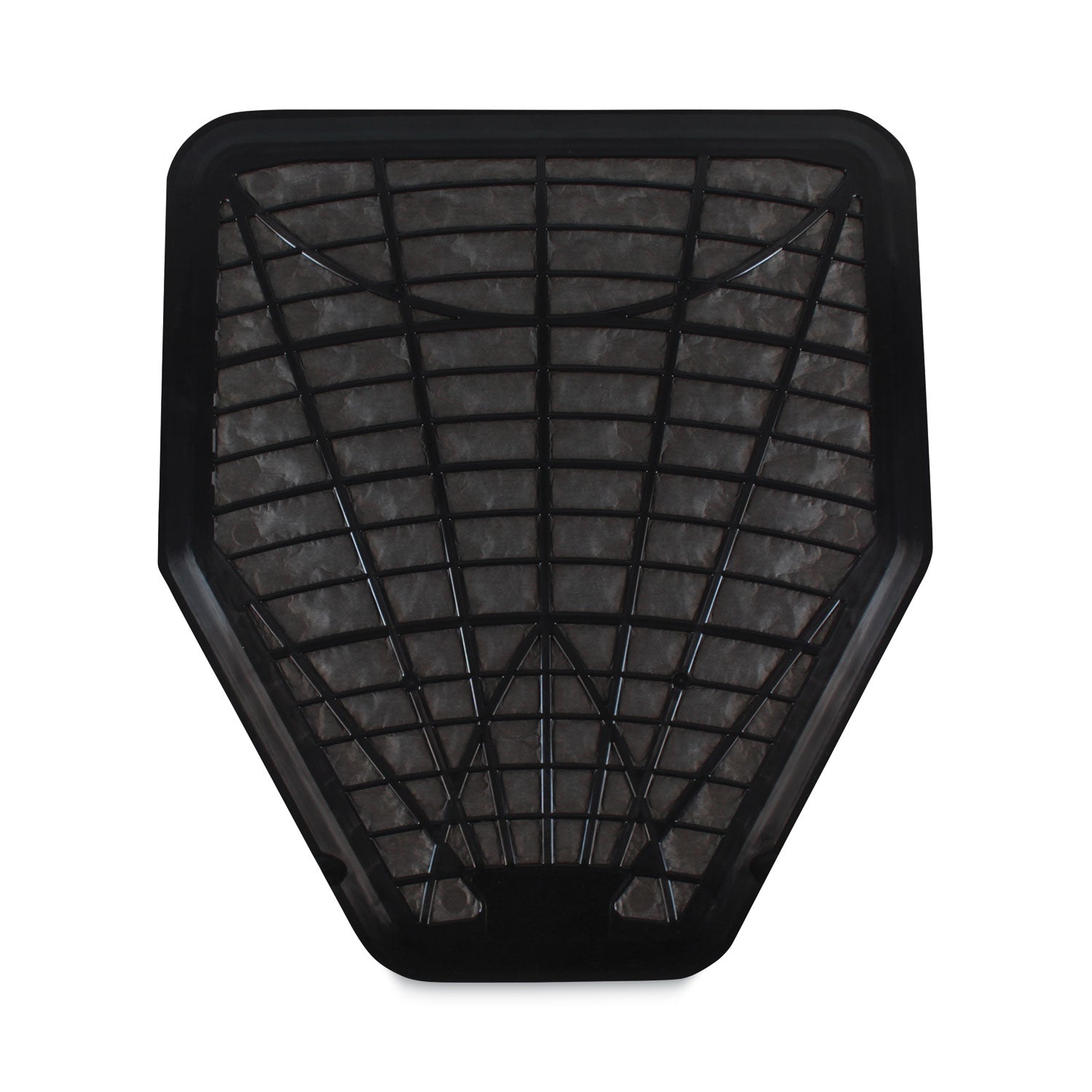 TOLCO® Urinal Mat, 20.75 x 18.5, Black, 6/Carton