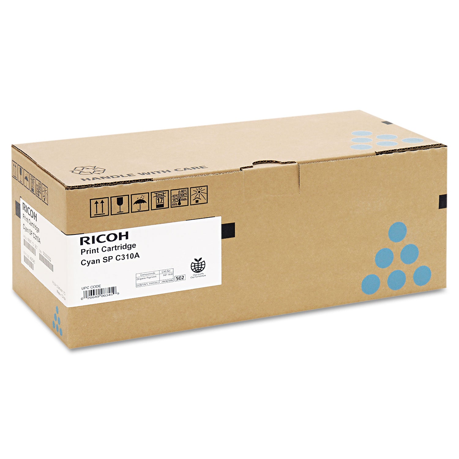 406345 Toner, 2,500 Page-Yield, Cyan