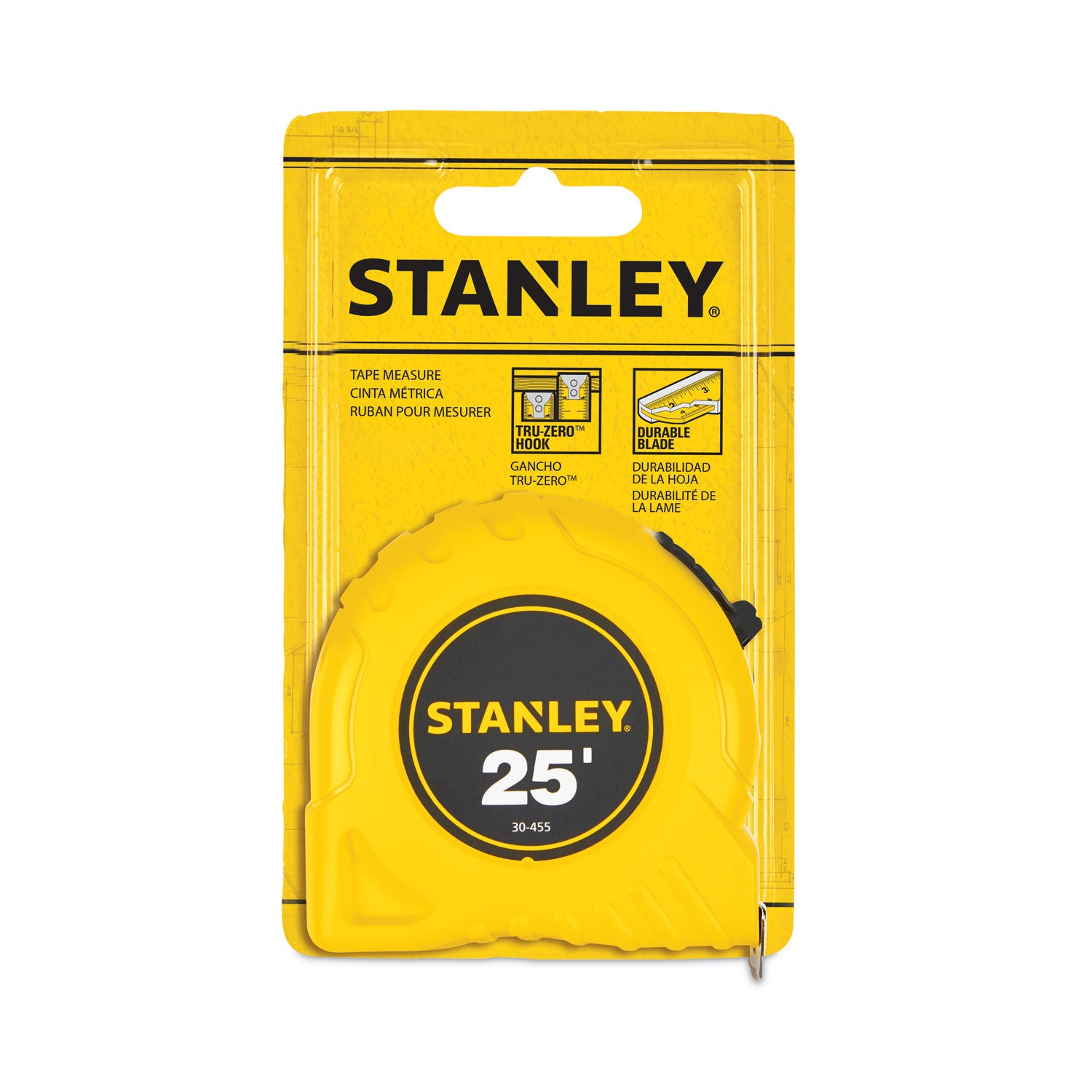 Stanley Bostitch® Power Return Tape Measure, Plastic Case, 1