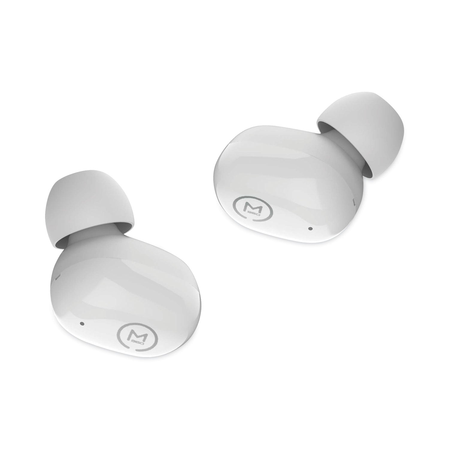 Morpheus 360® Spire True Wireless Earbuds Bluetooth In-Ear Headphones with Microphone, Pearl White