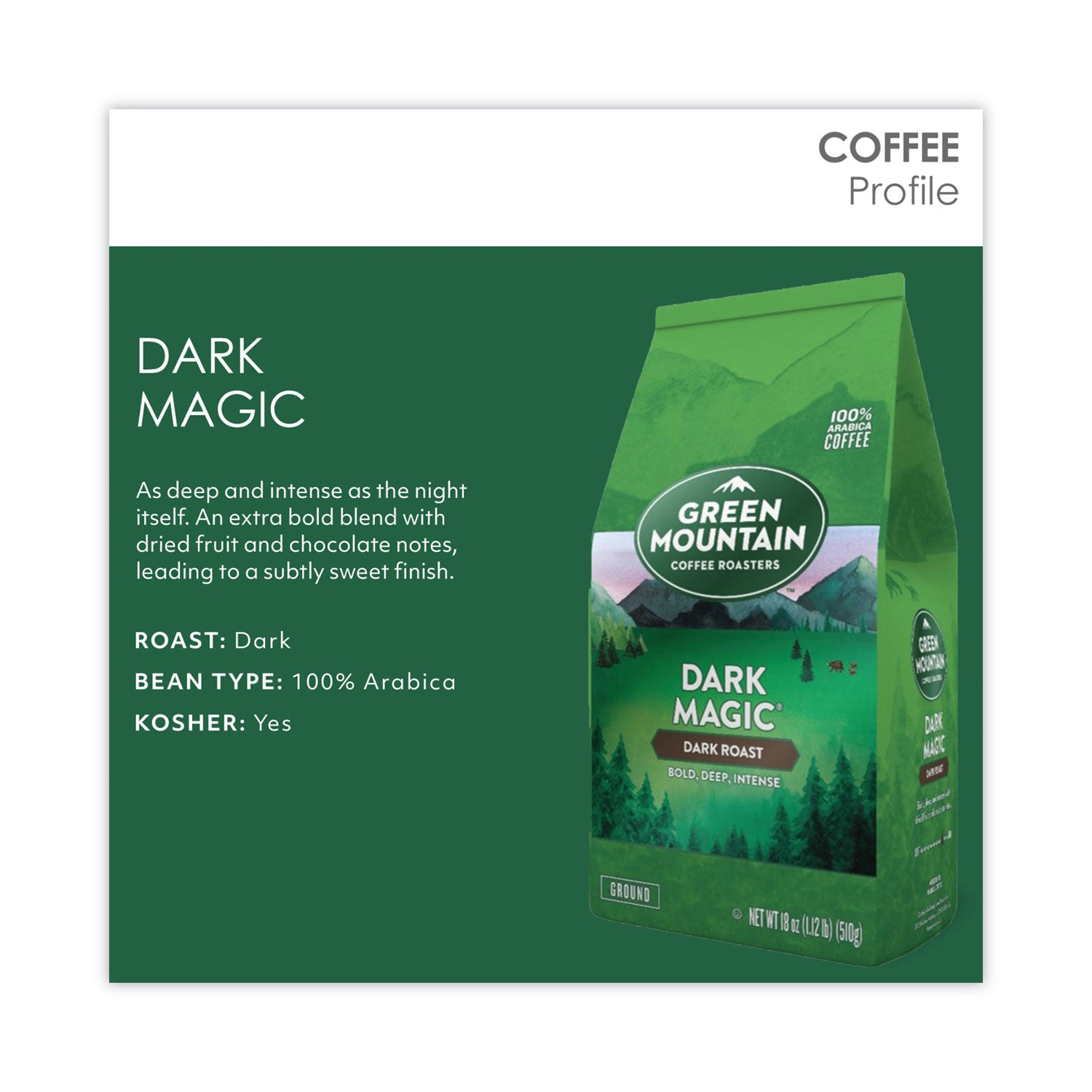 Green Mountain Coffee® Dark Magic Ground Coffee, 18 oz Bag