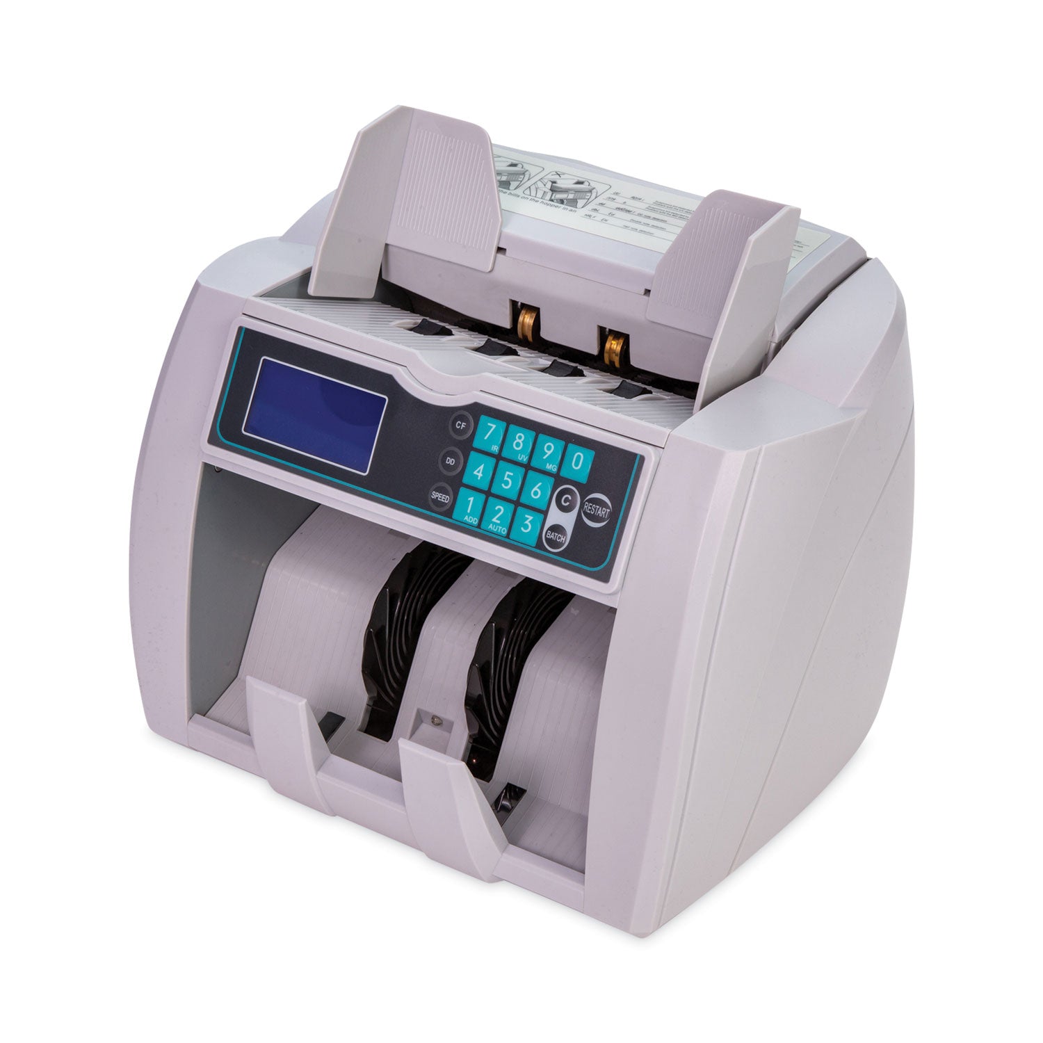 CONTROLTEK® Bill Counter, 1,900 Bills/min, 10 x 13.6 x 11.6, White