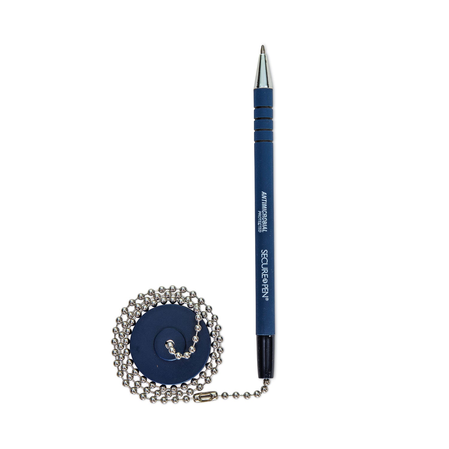 CONTROLTEK® Antimicrobial Ballpoint Counter Pen, Medium, 1 mm, Blue Ink, Blue