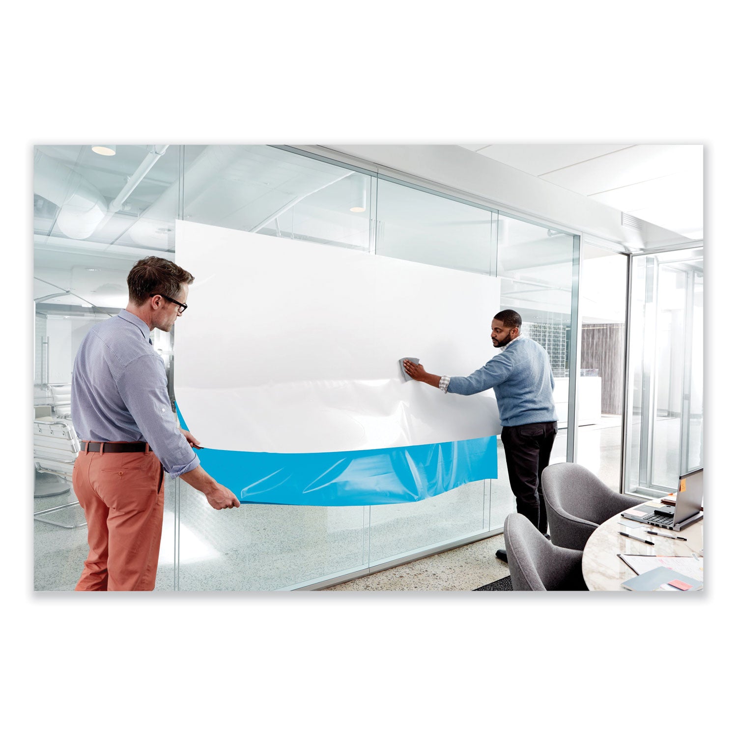 Post-it® Dry Erase Surface with Adhesive Backing, 48 x 36, White Surface