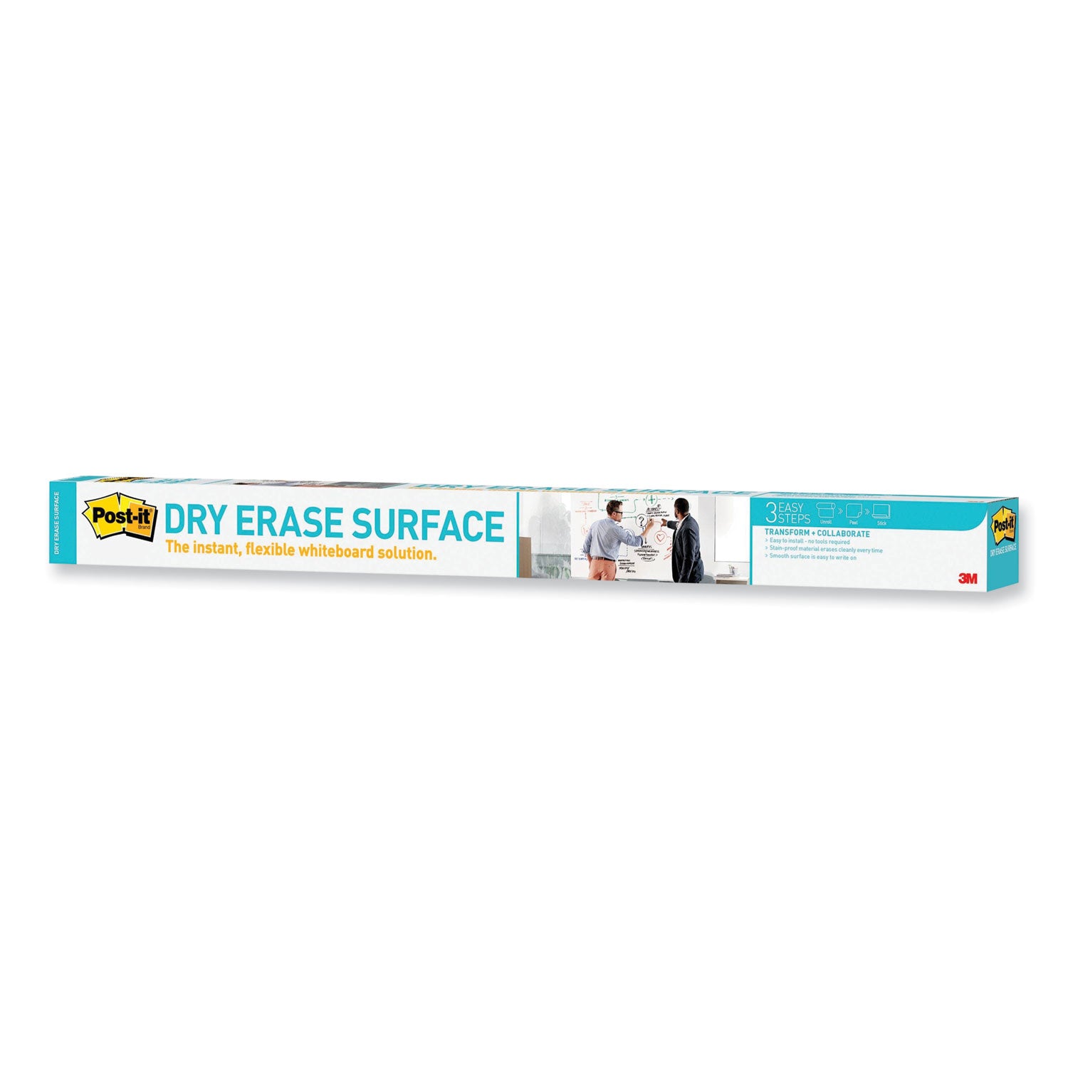 Post-it® Dry Erase Surface with Adhesive Backing, 48 x 36, White Surface