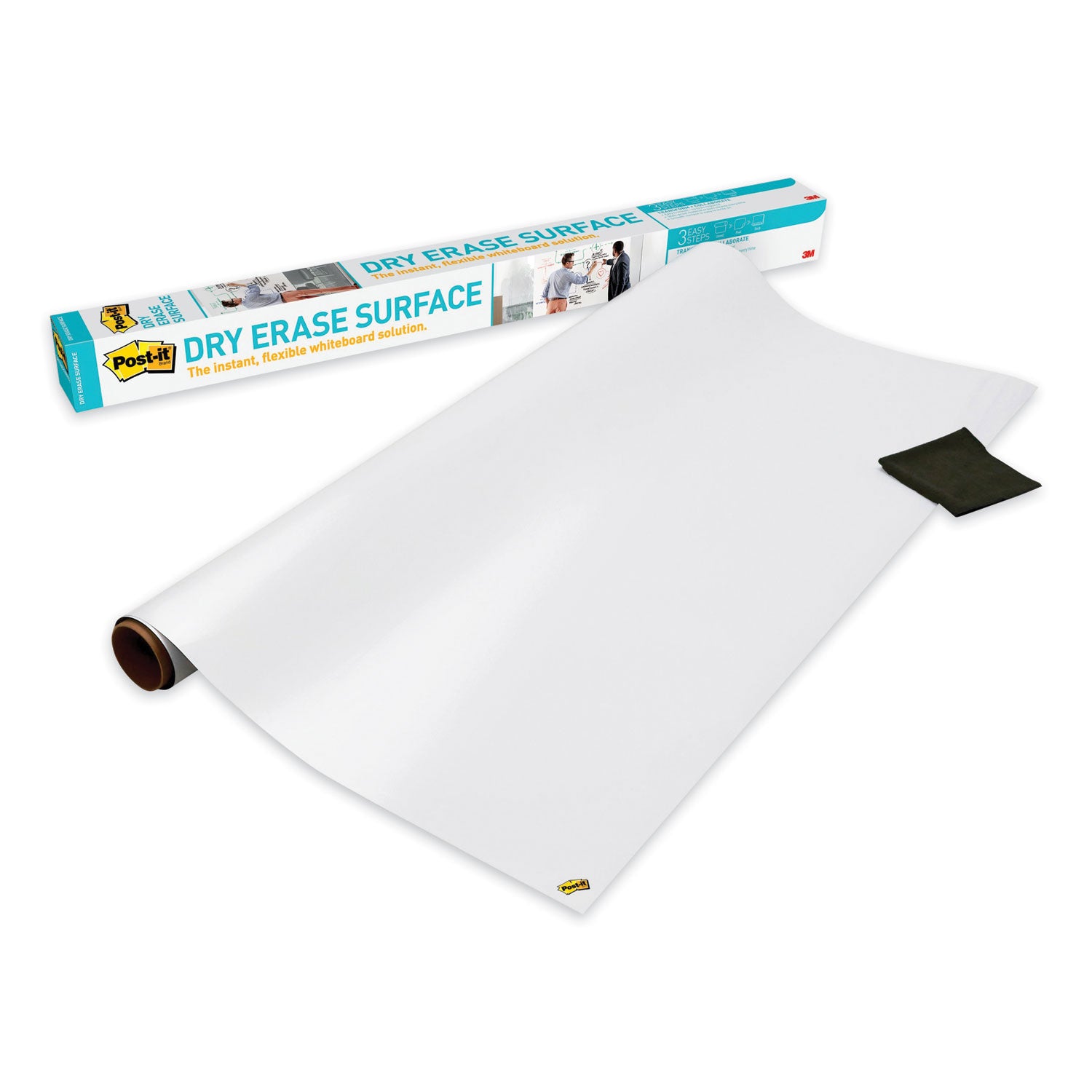 Post-it® Dry Erase Surface with Adhesive Backing, 48 x 36, White Surface