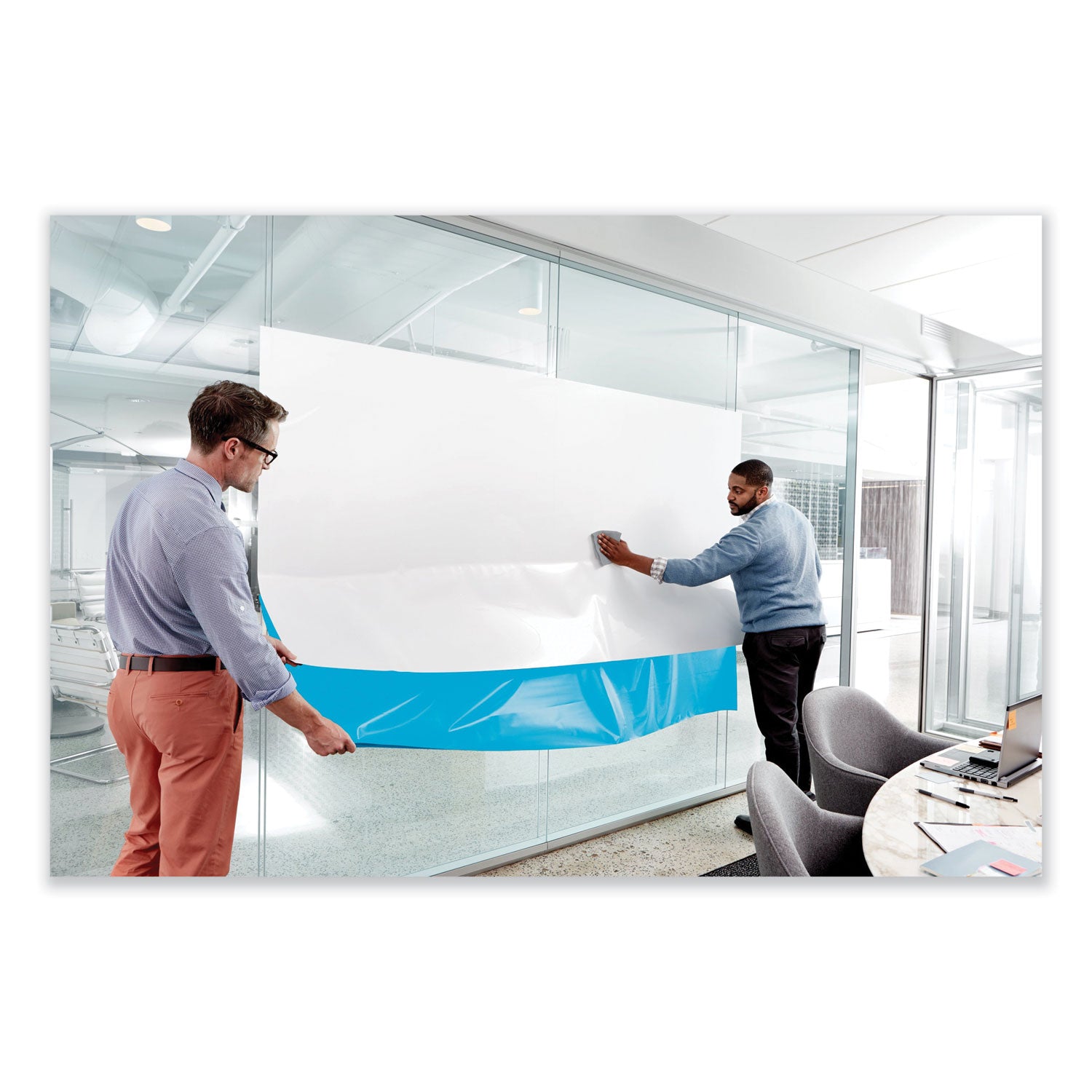 Post-it® Dry Erase Surface with Adhesive Backing, 36 x 24, White Surface