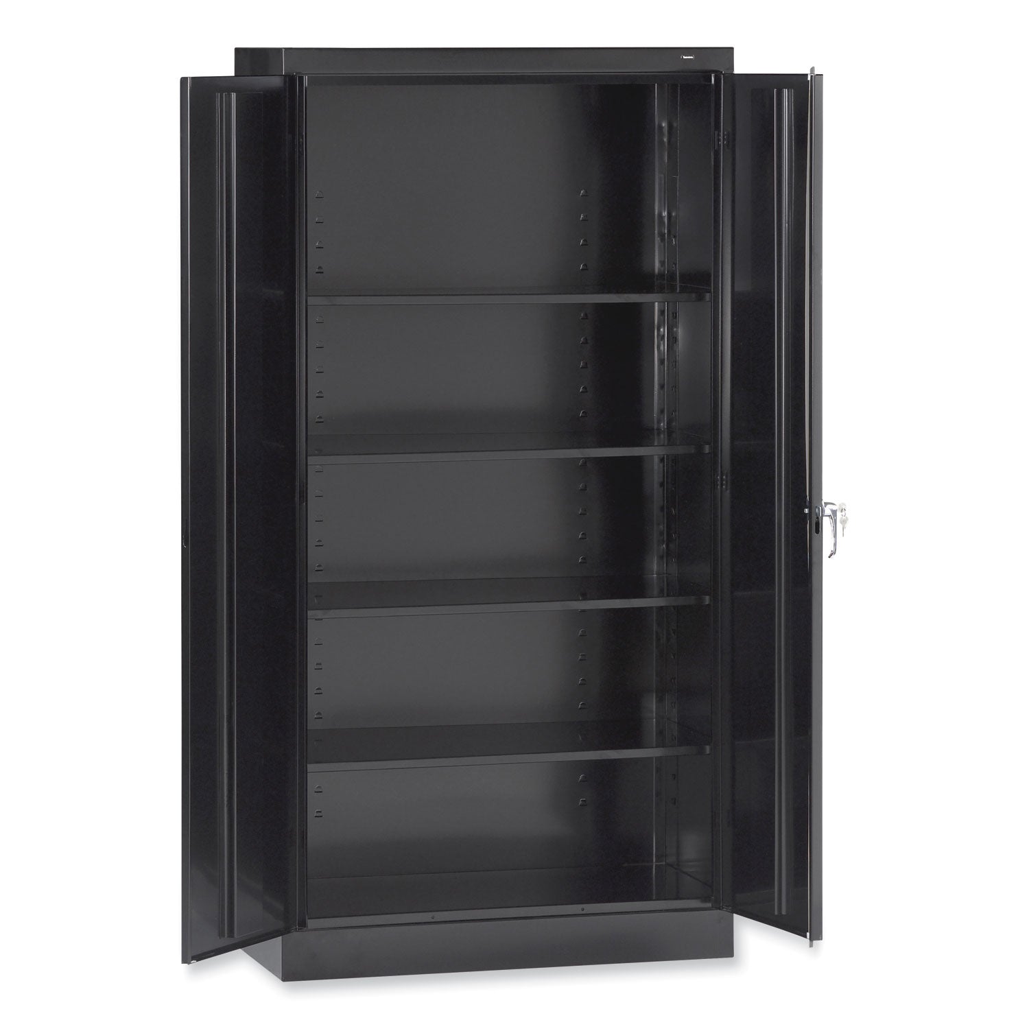 Tennsco 72" High Standard Cabinet (Unassembled), 36w x 18d x 72h, Black