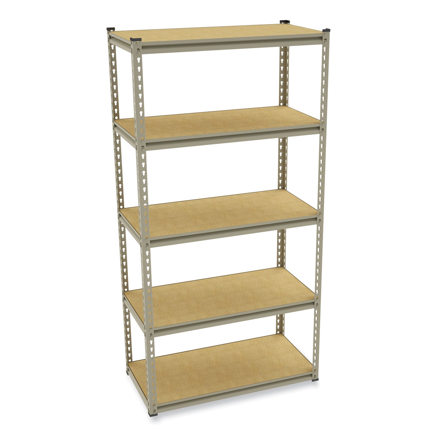 Tennsco Stur-D-Stor Shelving, Five-Shelf, 36.5w x 18.5d x 72h, Sand