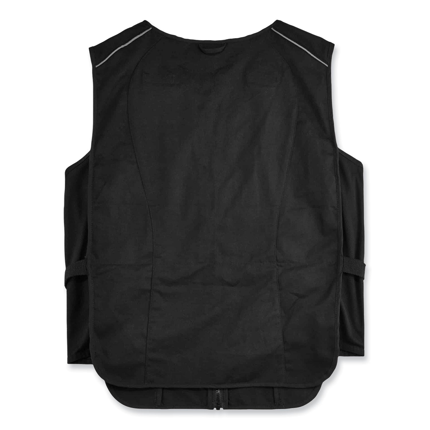 Chill-Its 6260 Lightweight Phase Change Cooling Vest with Packs, Cotton/Polyester, Small/Medium, Black ergodyne® Flipcost