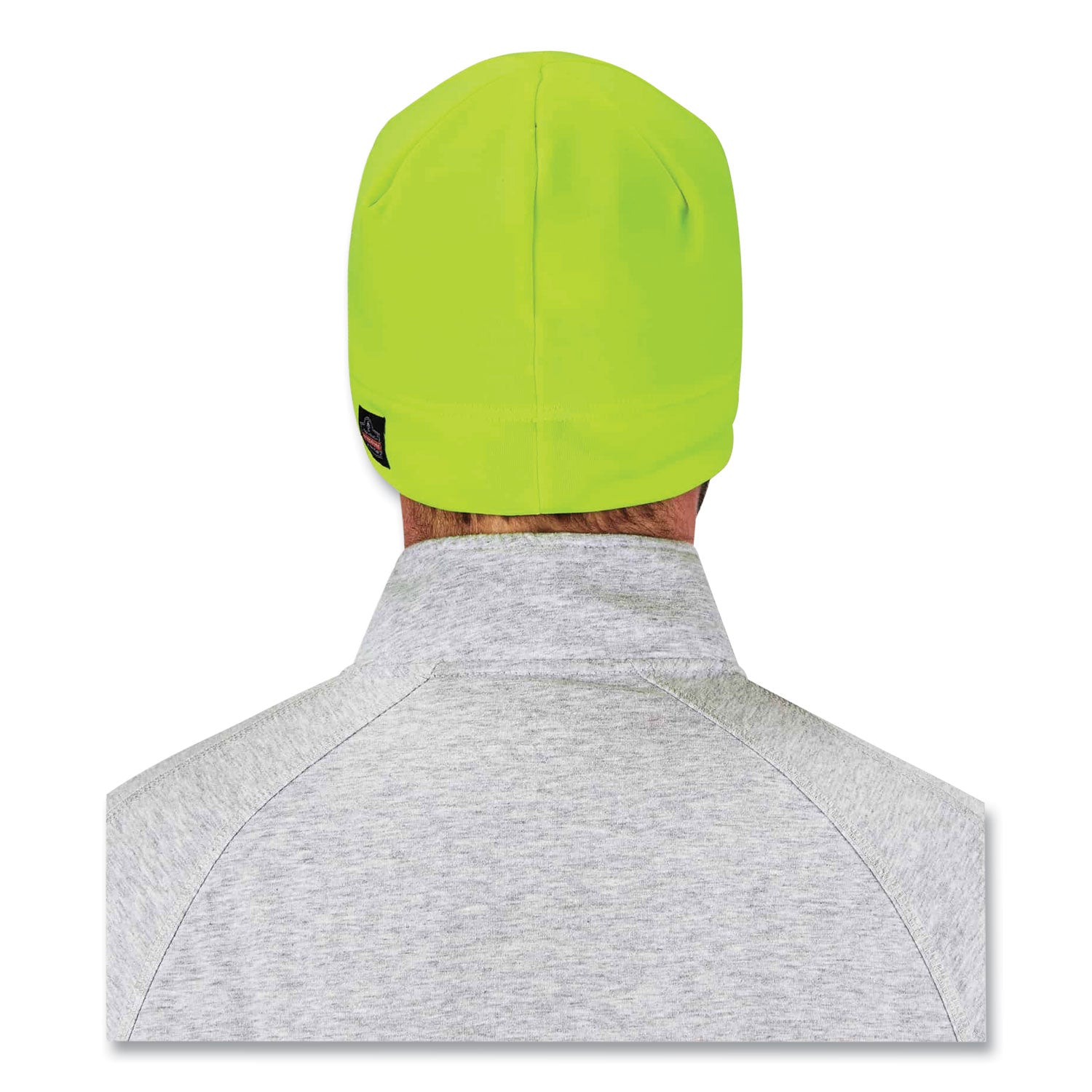 Ergodyne® N-Ferno 6804 Skull Cap Winter Hat with LED Lights, One Size Fits Mosts, Lime