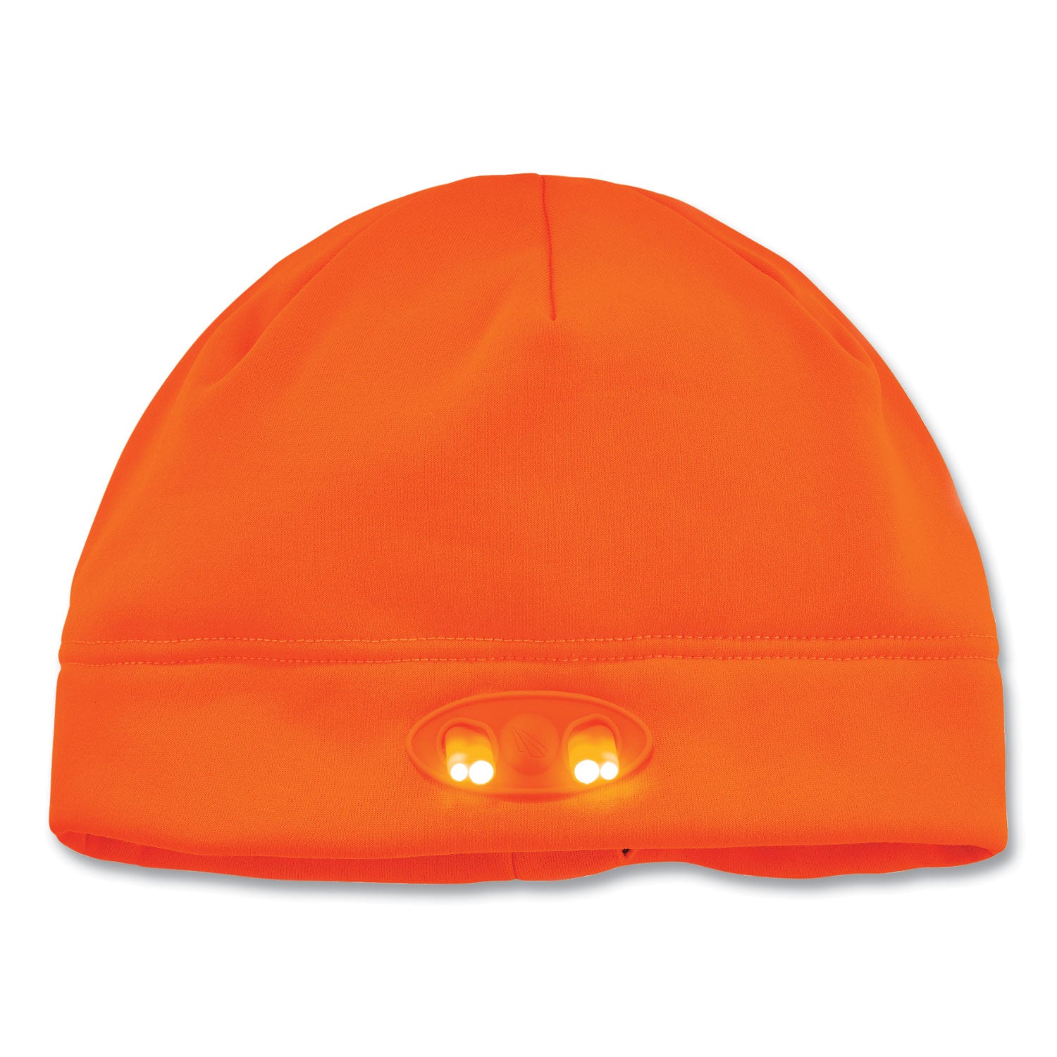 N-Ferno 6804 Skull Cap Winter Hat with LED Lights, One Size Fits Most, Orange