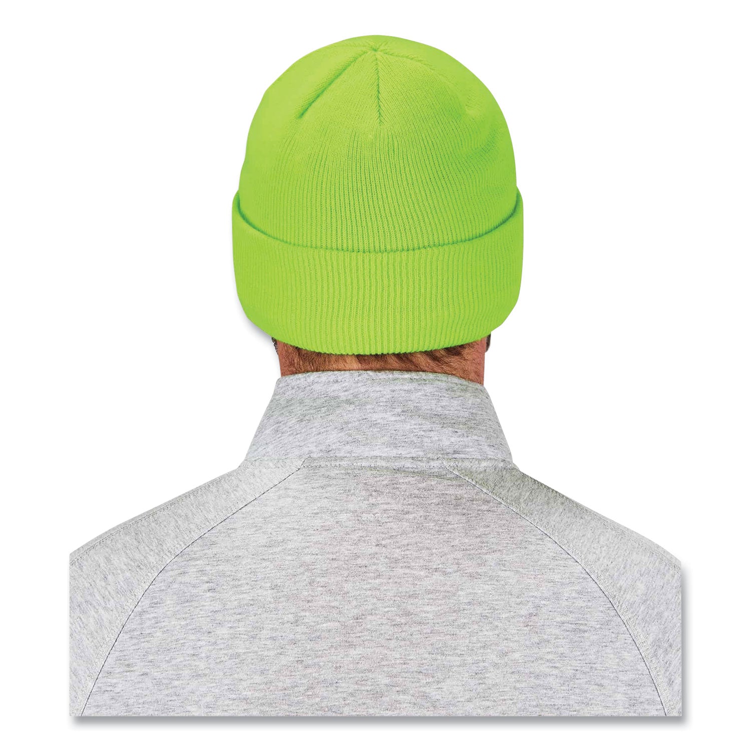 N-Ferno 6806 Cuffed Rib Knit Winter Hat, One Size Fits Most, Lime ergodyne® Flipcost