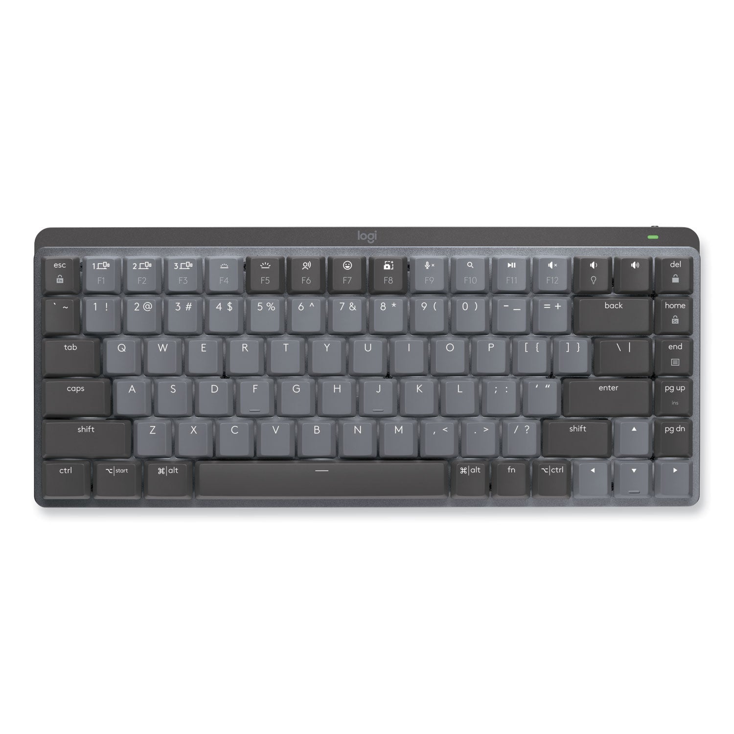 Logitech® MX Mechanical Wireless Illuminated Performance Keyboard, Mini, Graphite