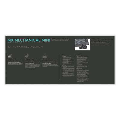 Logitech® MX Mechanical Wireless Illuminated Performance Keyboard, Mini, Graphite - Flipcost