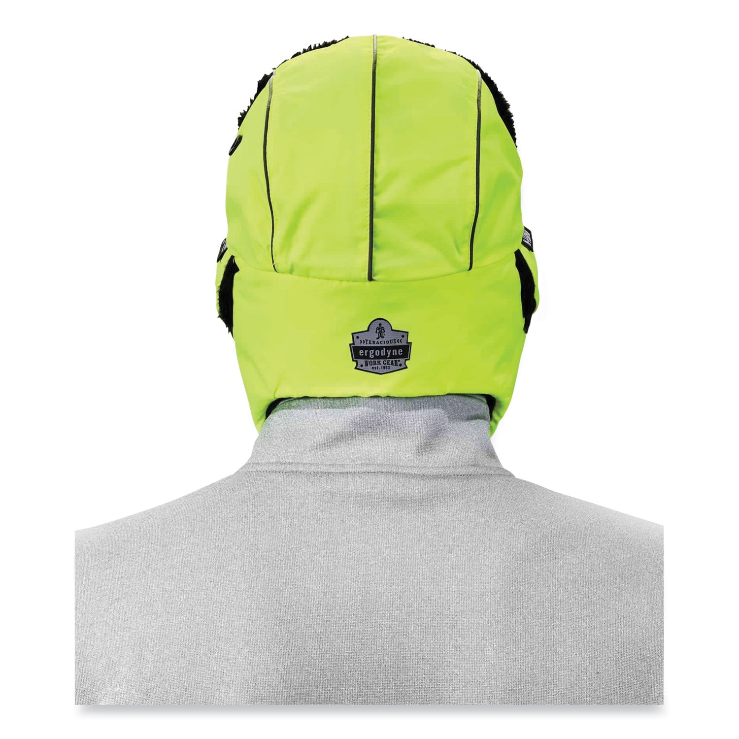 Ergodyne® N-Ferno 6802 Classic Trapper Hat, Large/X-Large, Lime